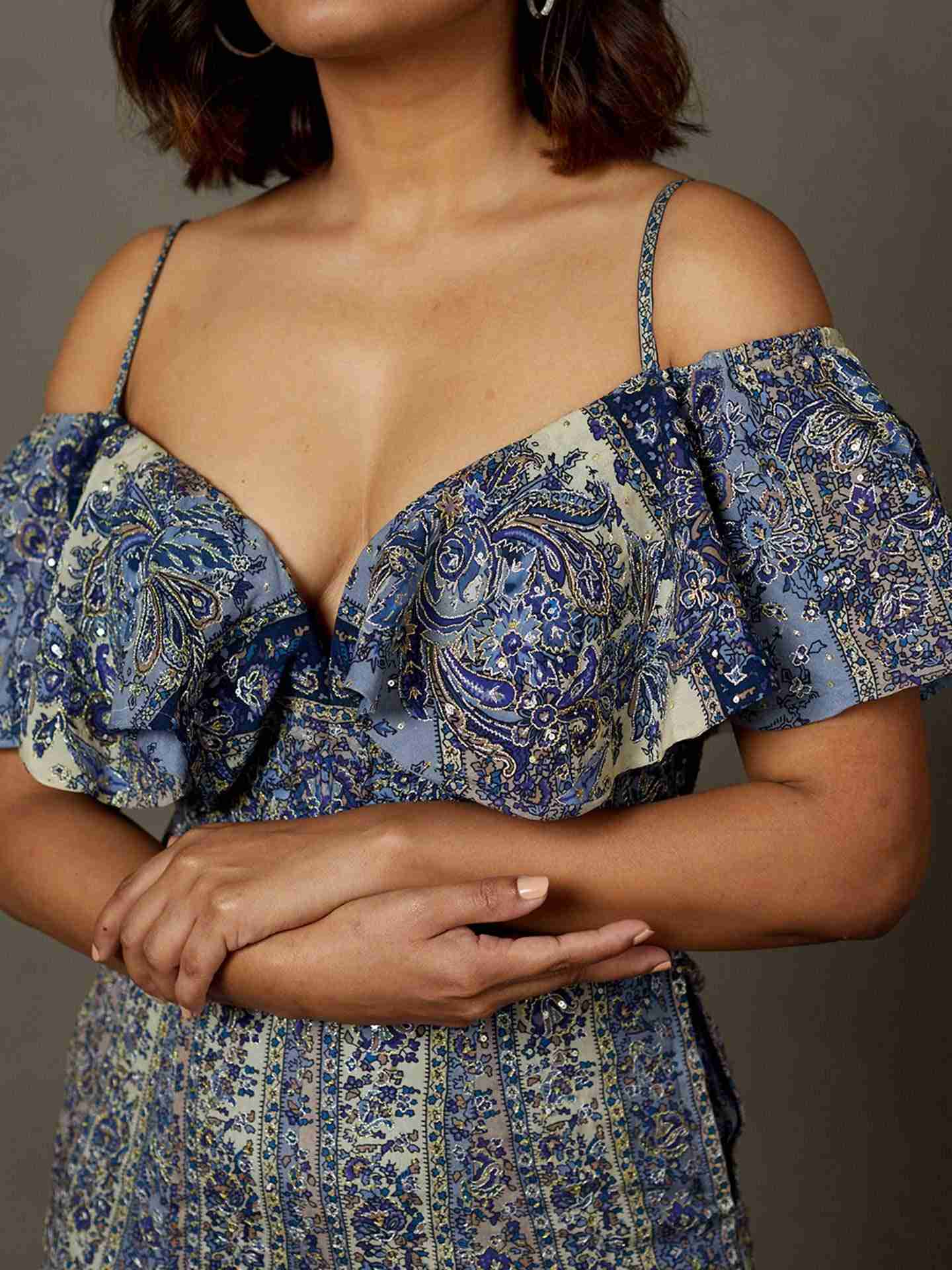 Prussian Blue Magnolia Jumpsuit