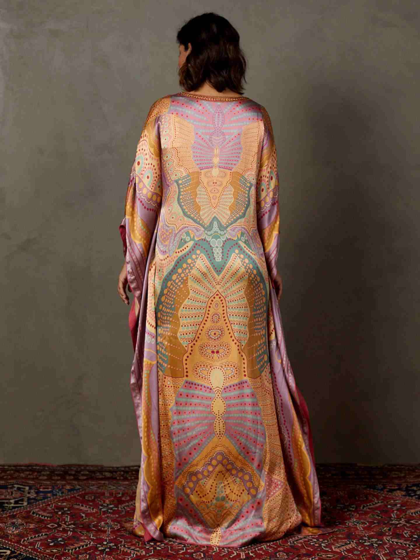 Mauve & Multi Petunia Kaftan