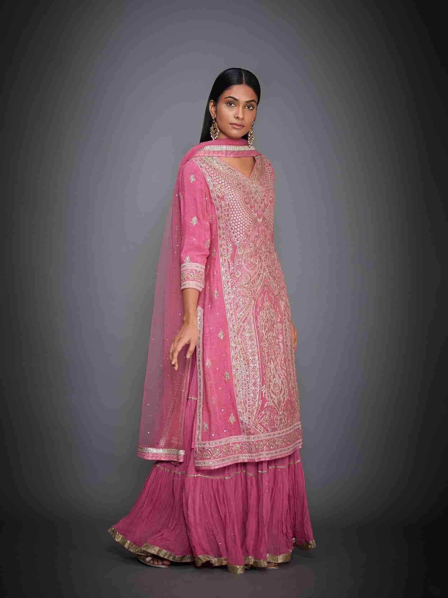 Pink Amira Aari Suit Set