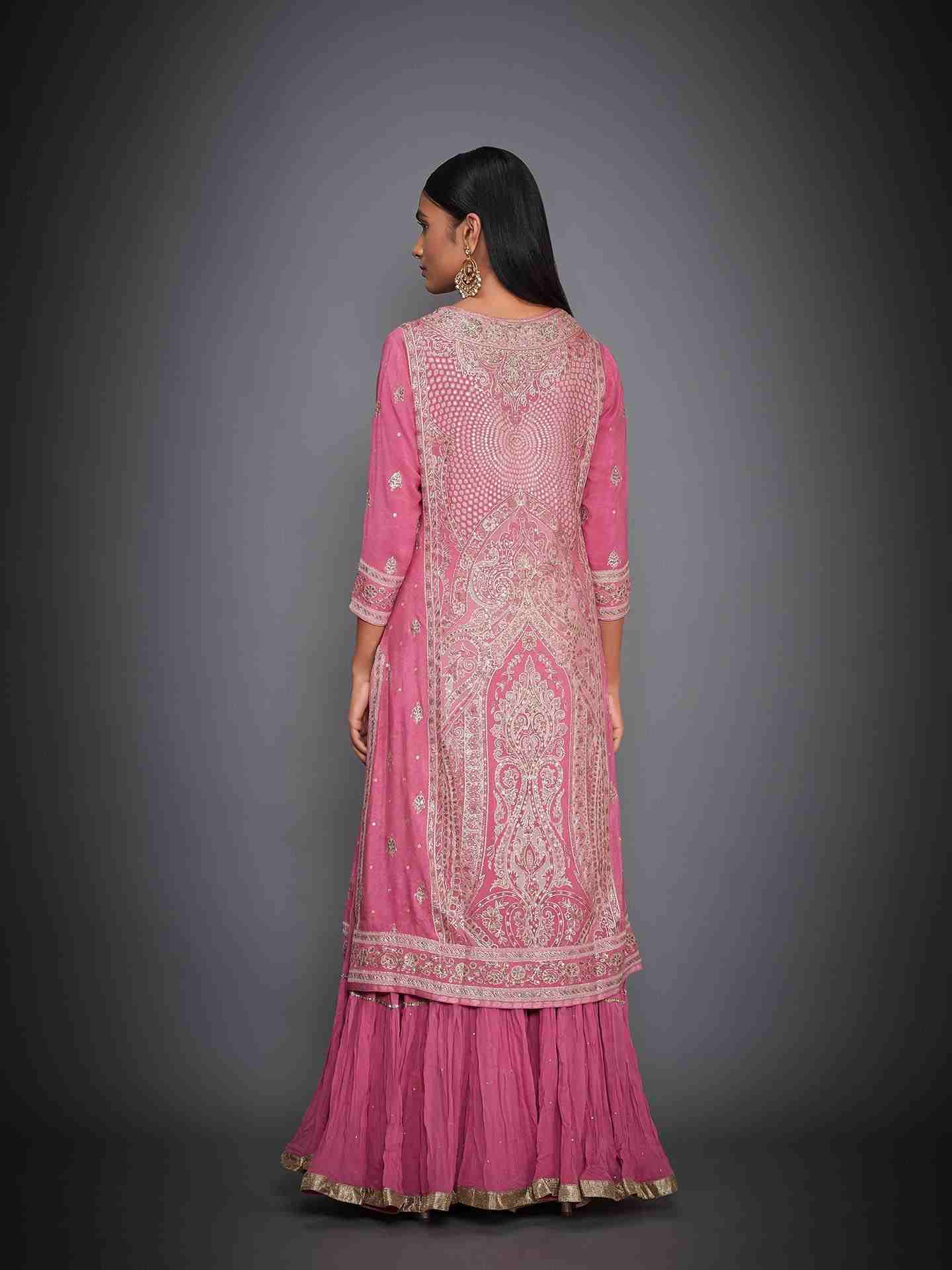 Pink Amira Aari Suit Set
