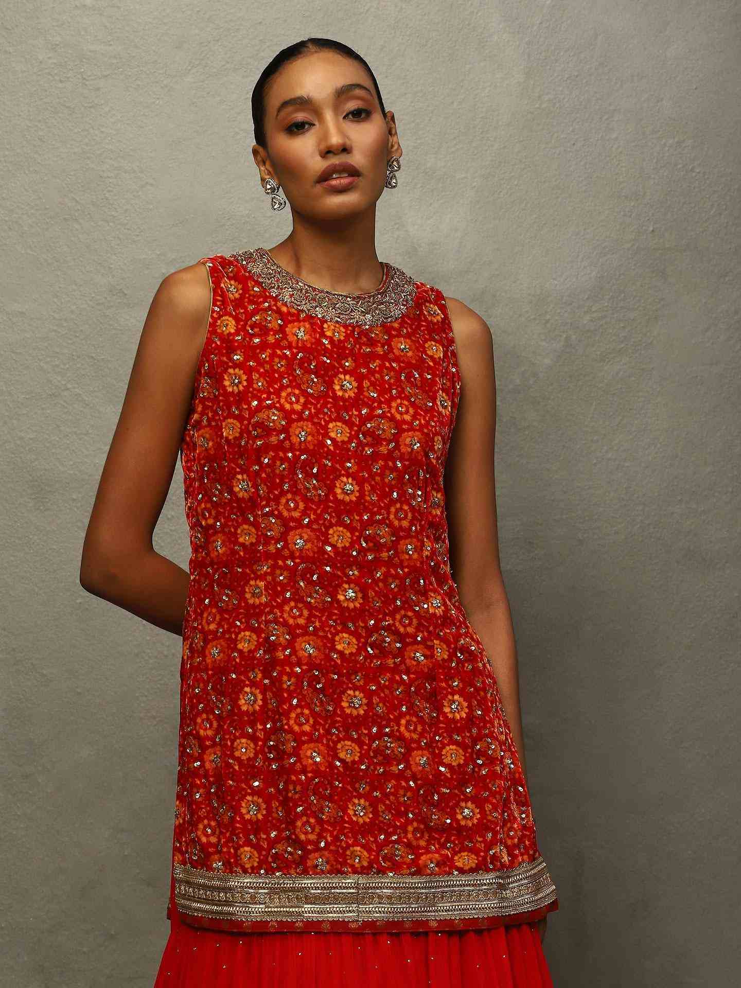 Salsa Red Zergul Suit Set