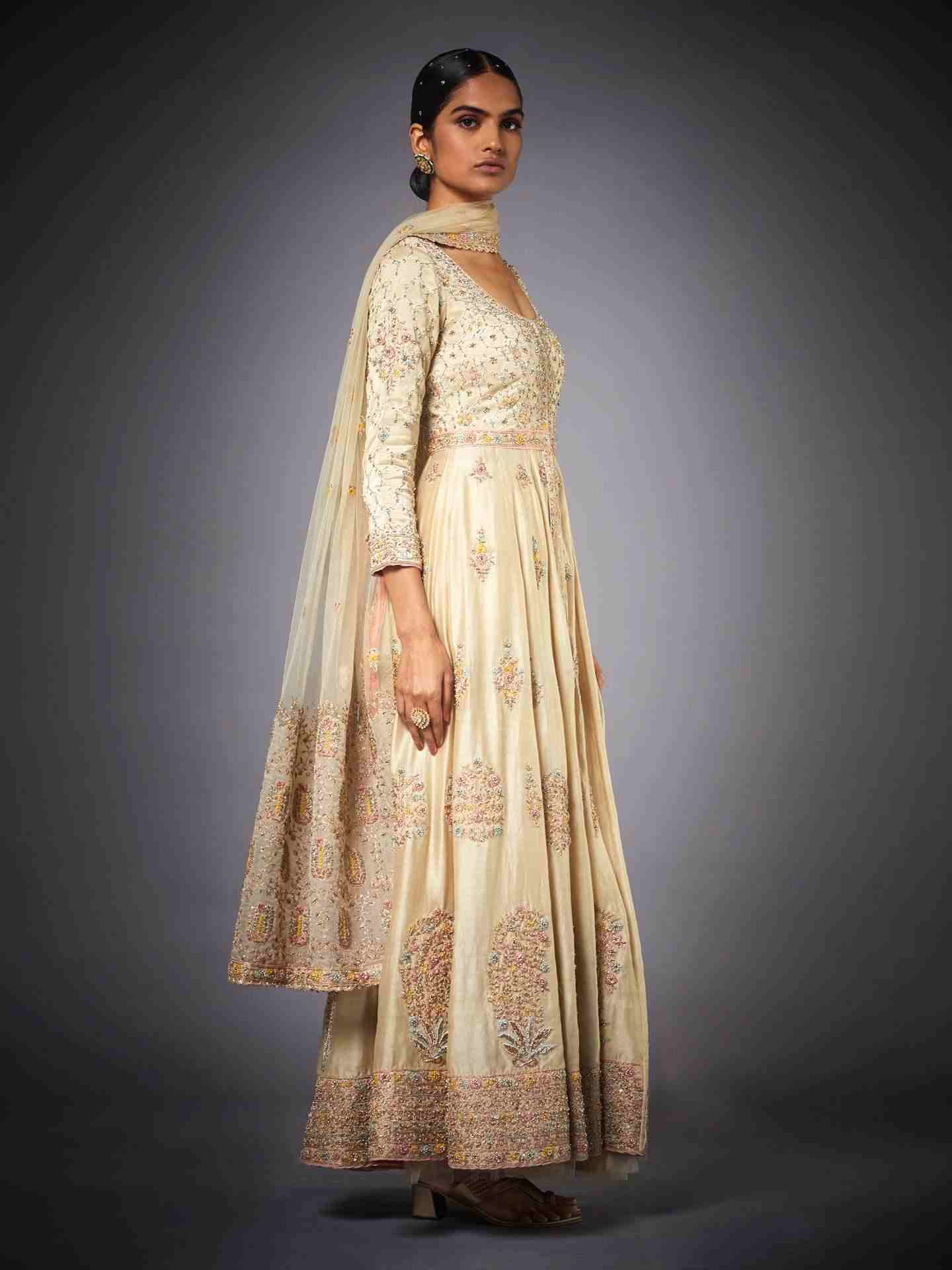 Beige Begum Suit Set