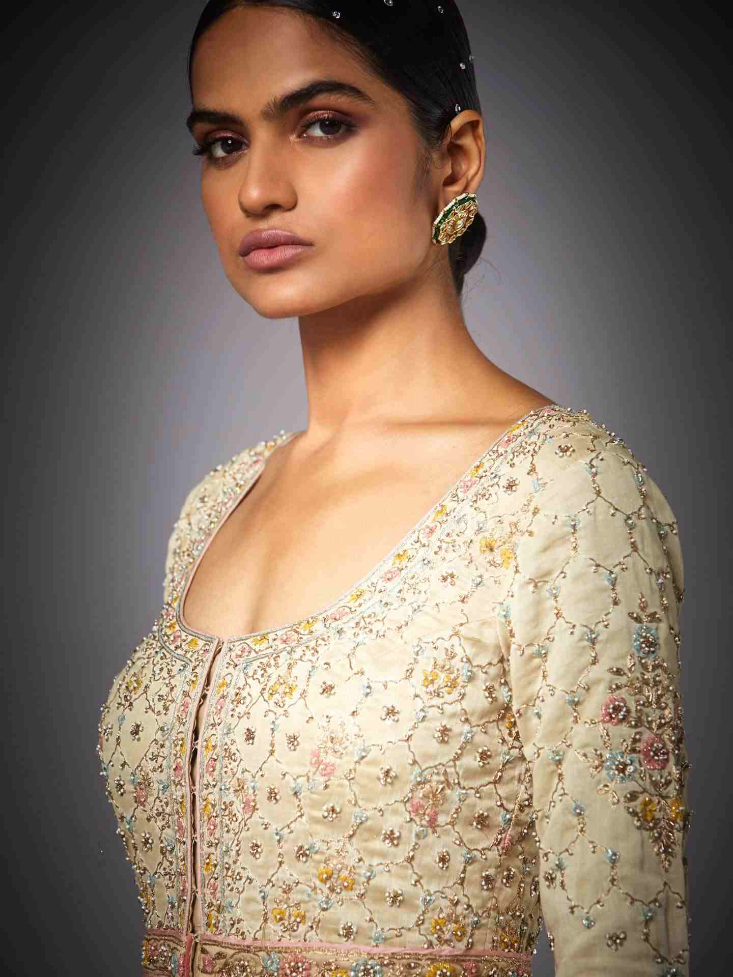 Beige Begum Suit Set