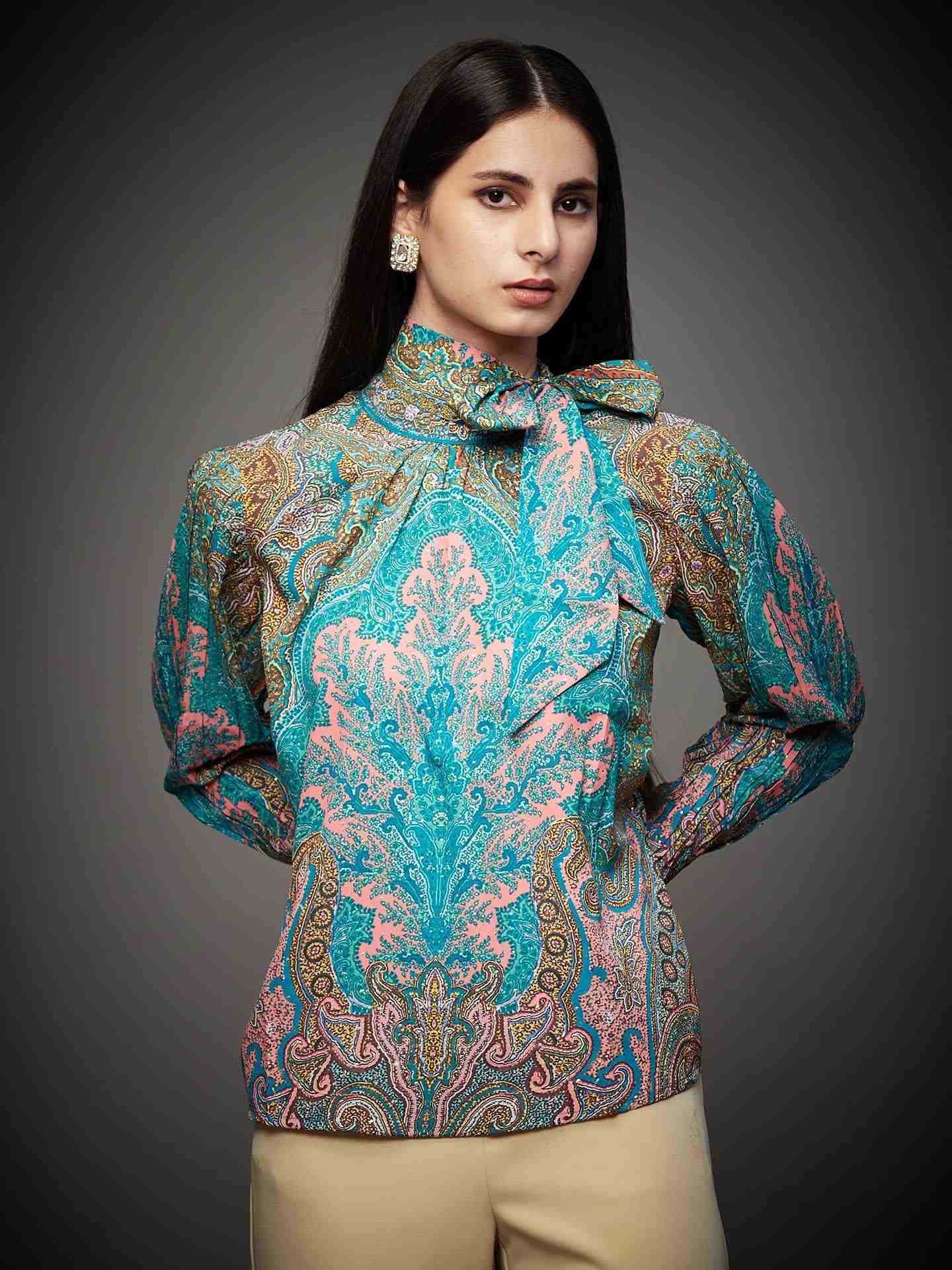 Aquamarine & Jade Ricka Kurti