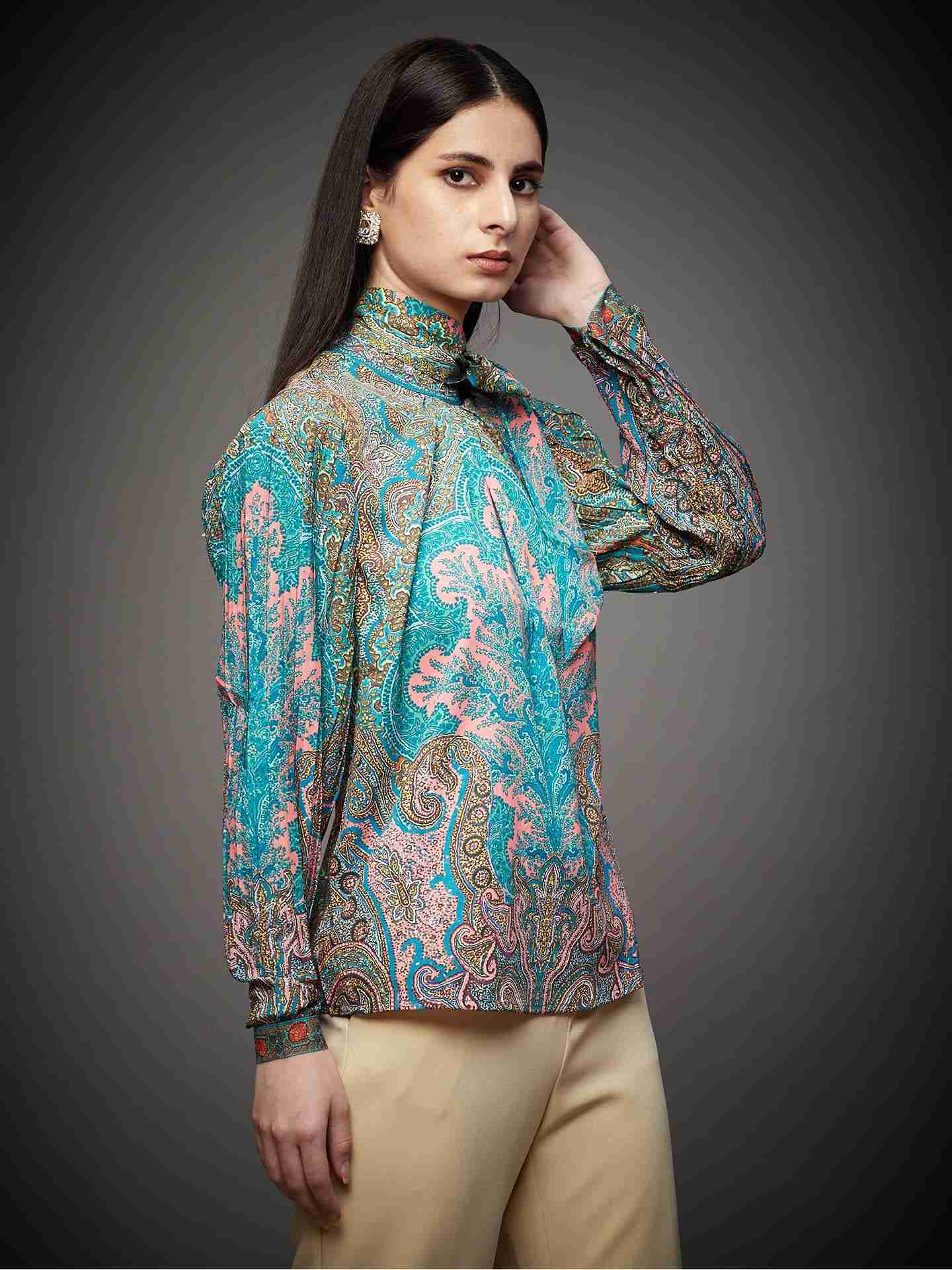 Aquamarine & Jade Ricka Kurti