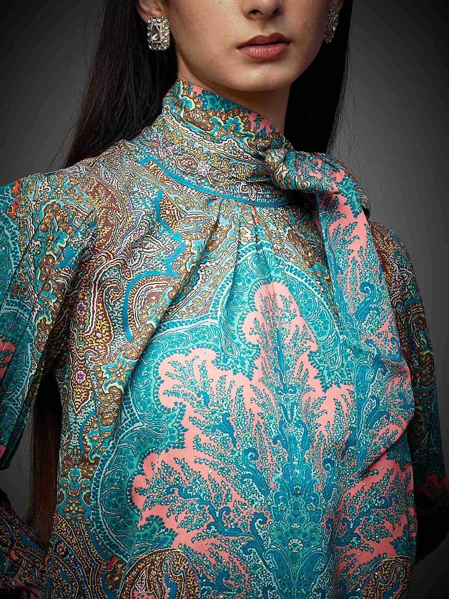 Aquamarine & Jade Ricka Kurti