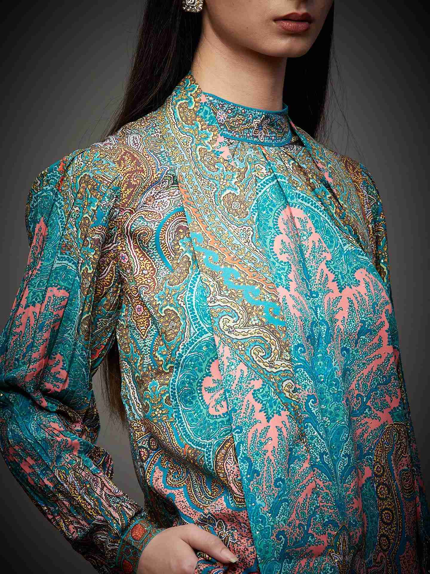 Aquamarine & Jade Ricka Kurti