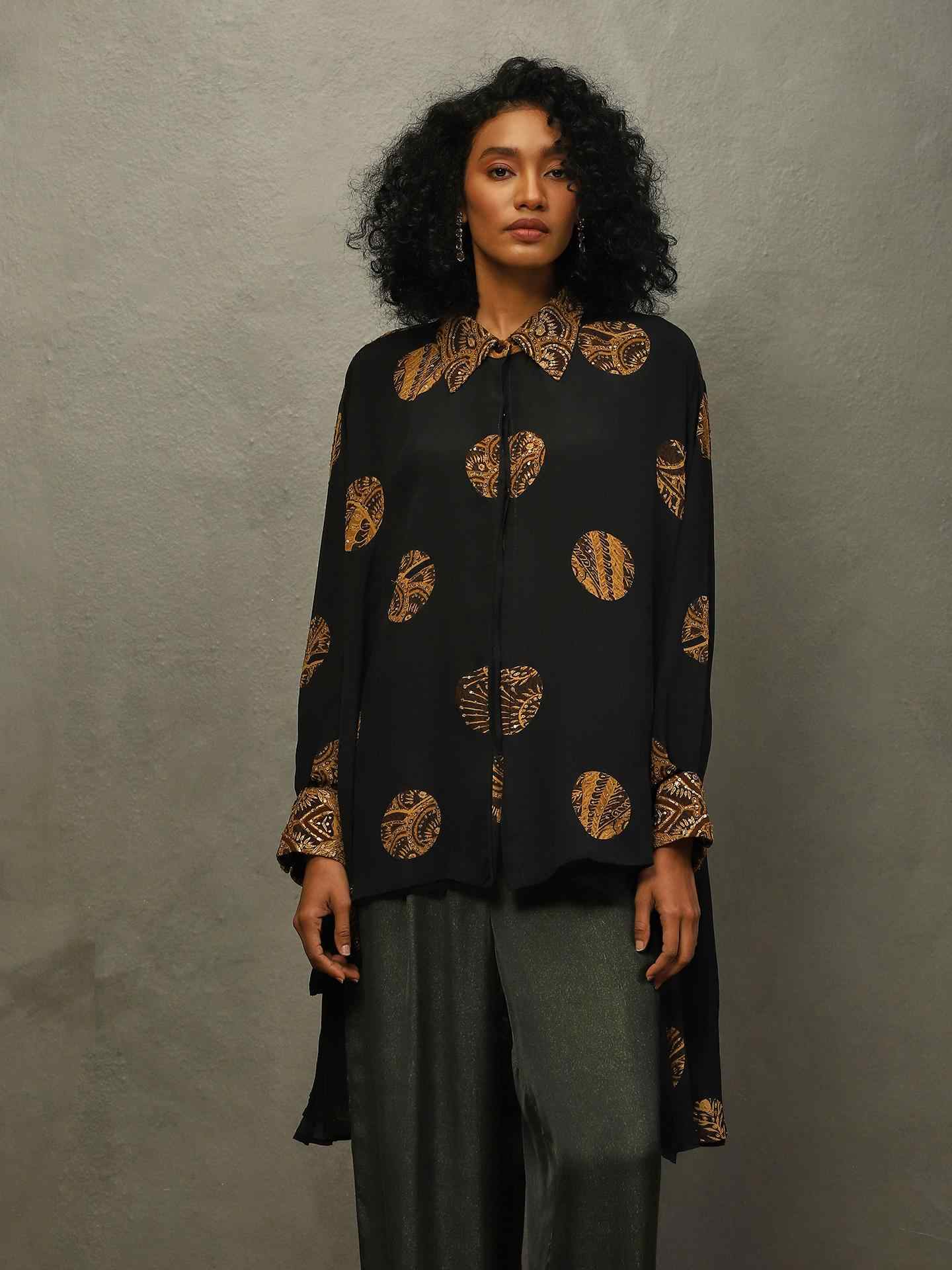 Black Mayur Kurti