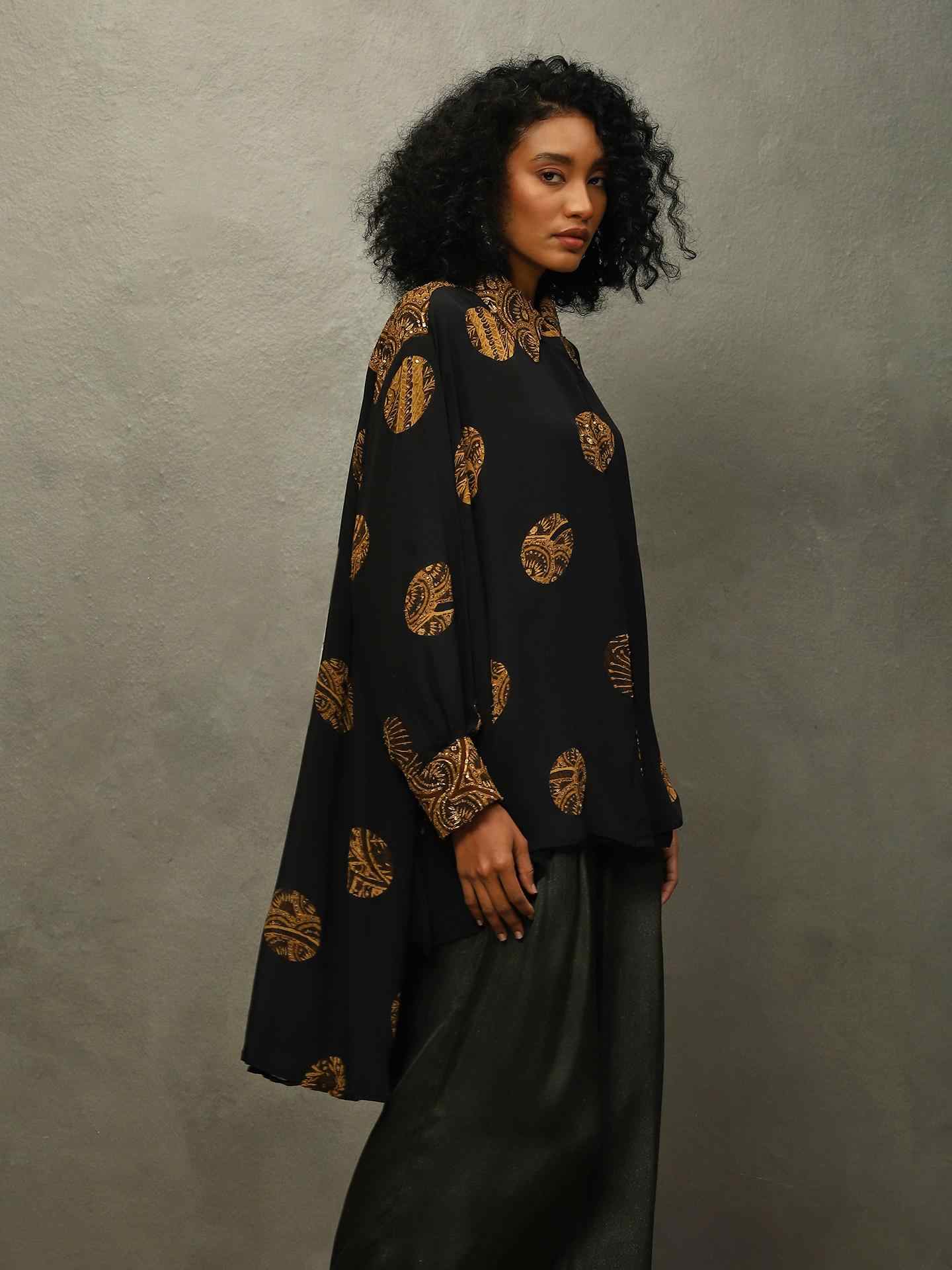 Black Mayur Kurti