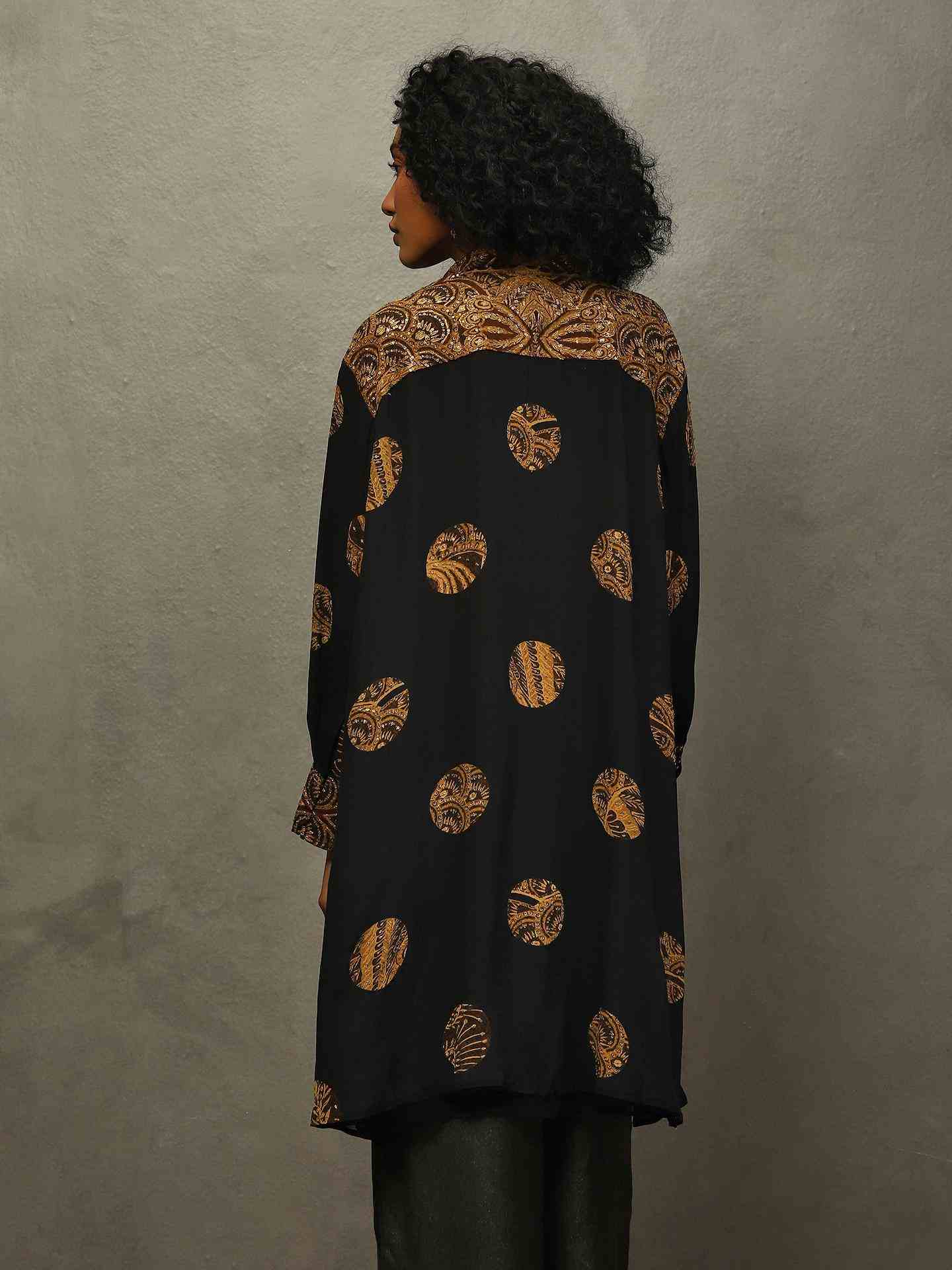 Black Mayur Kurti