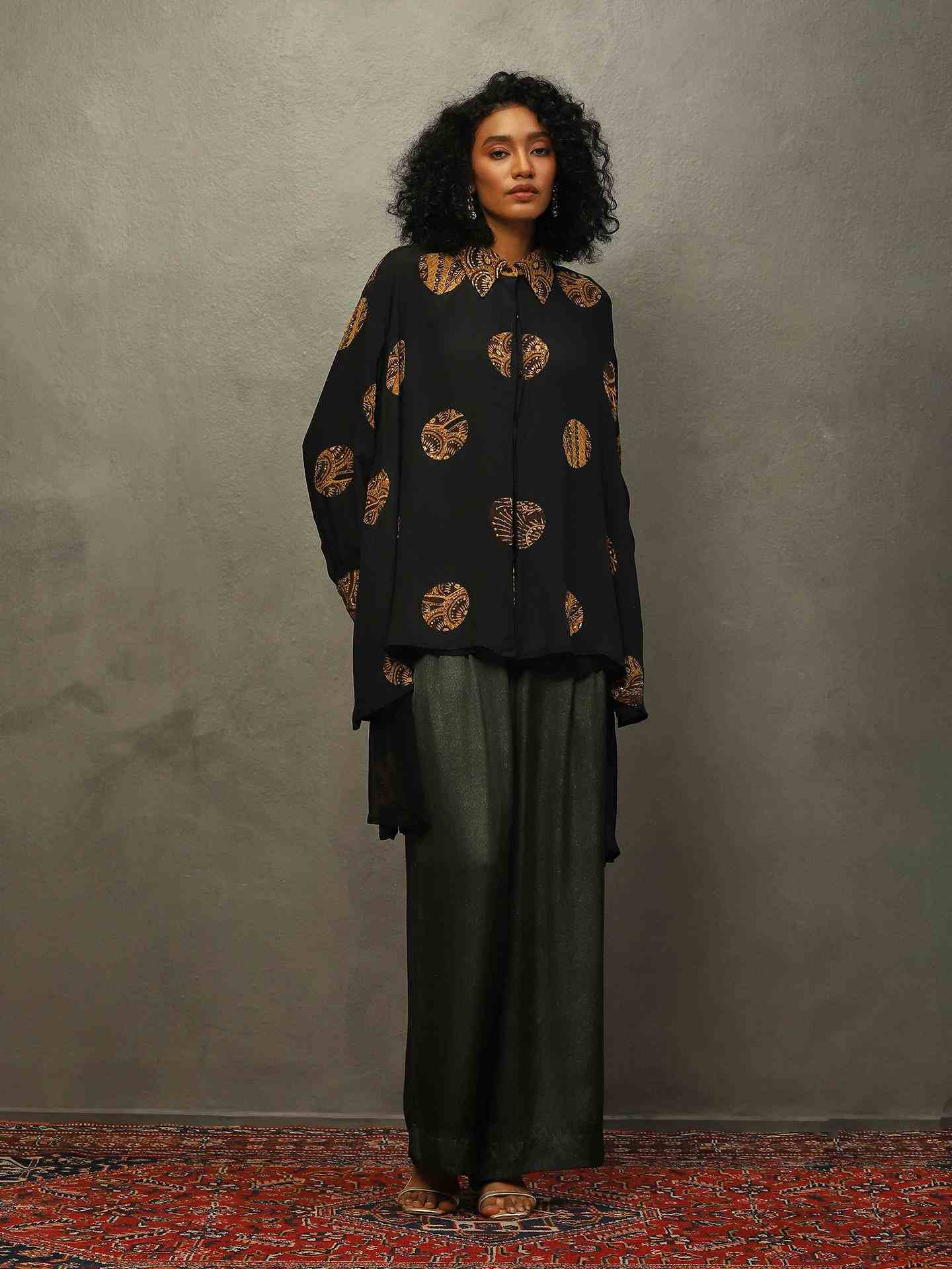 Black Mayur Kurti