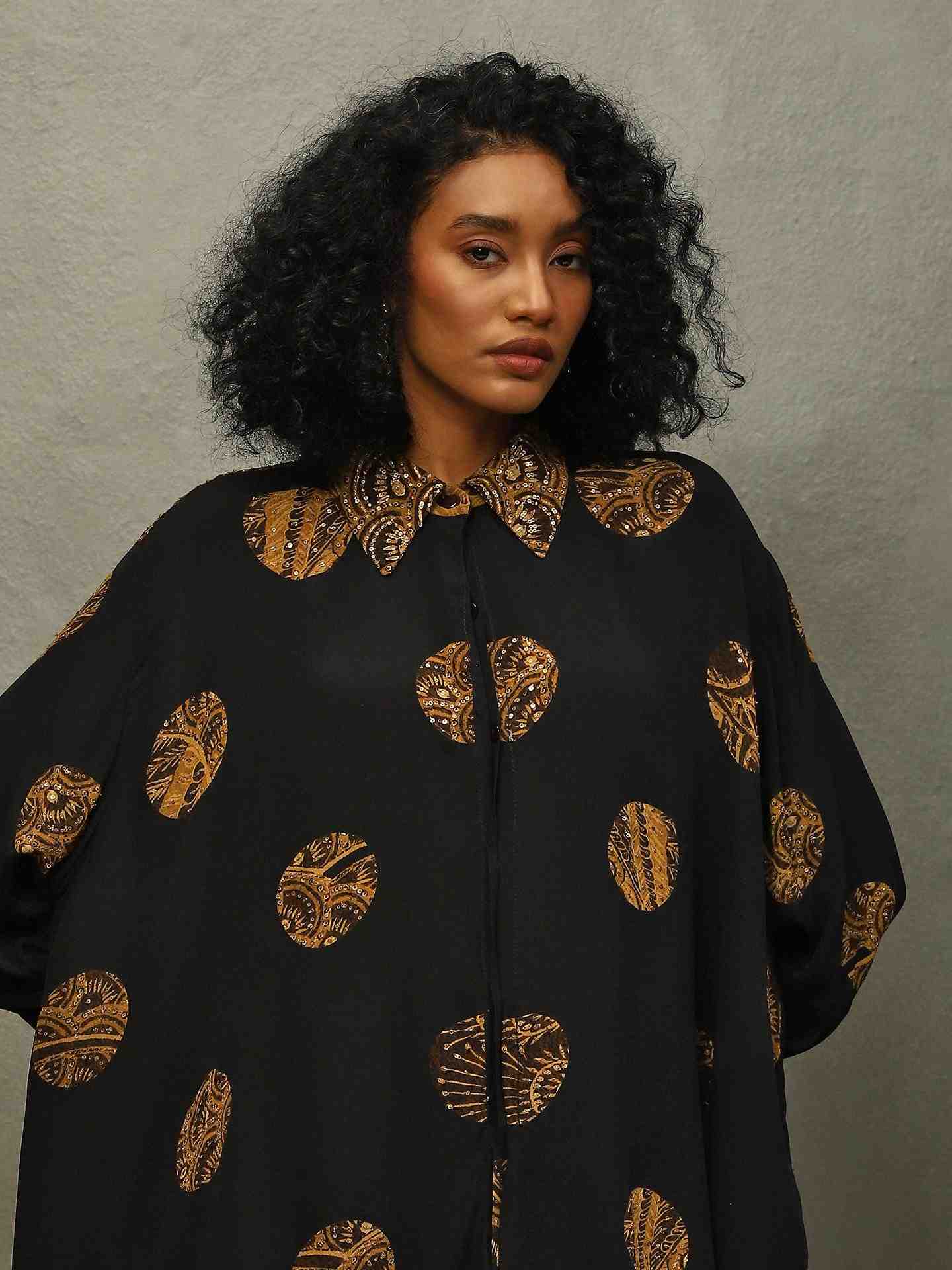 Black Mayur Kurti