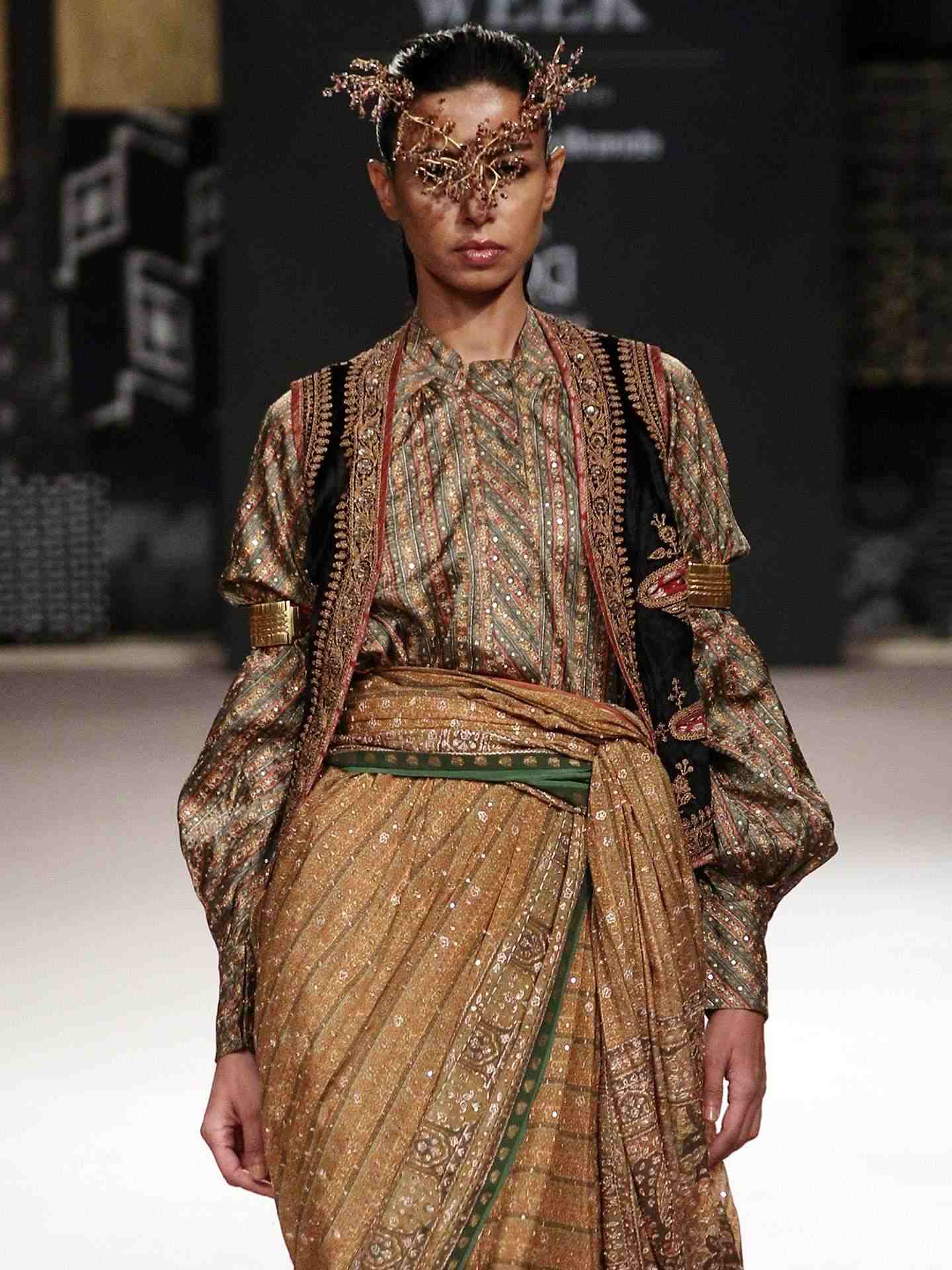 Khaki Imran Coat Kurti