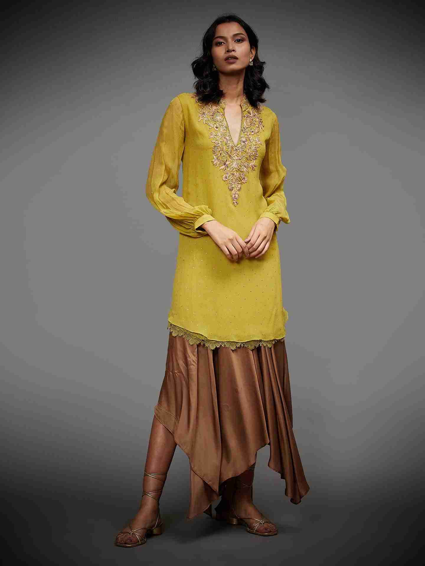 Sap Green Dilara Kurti