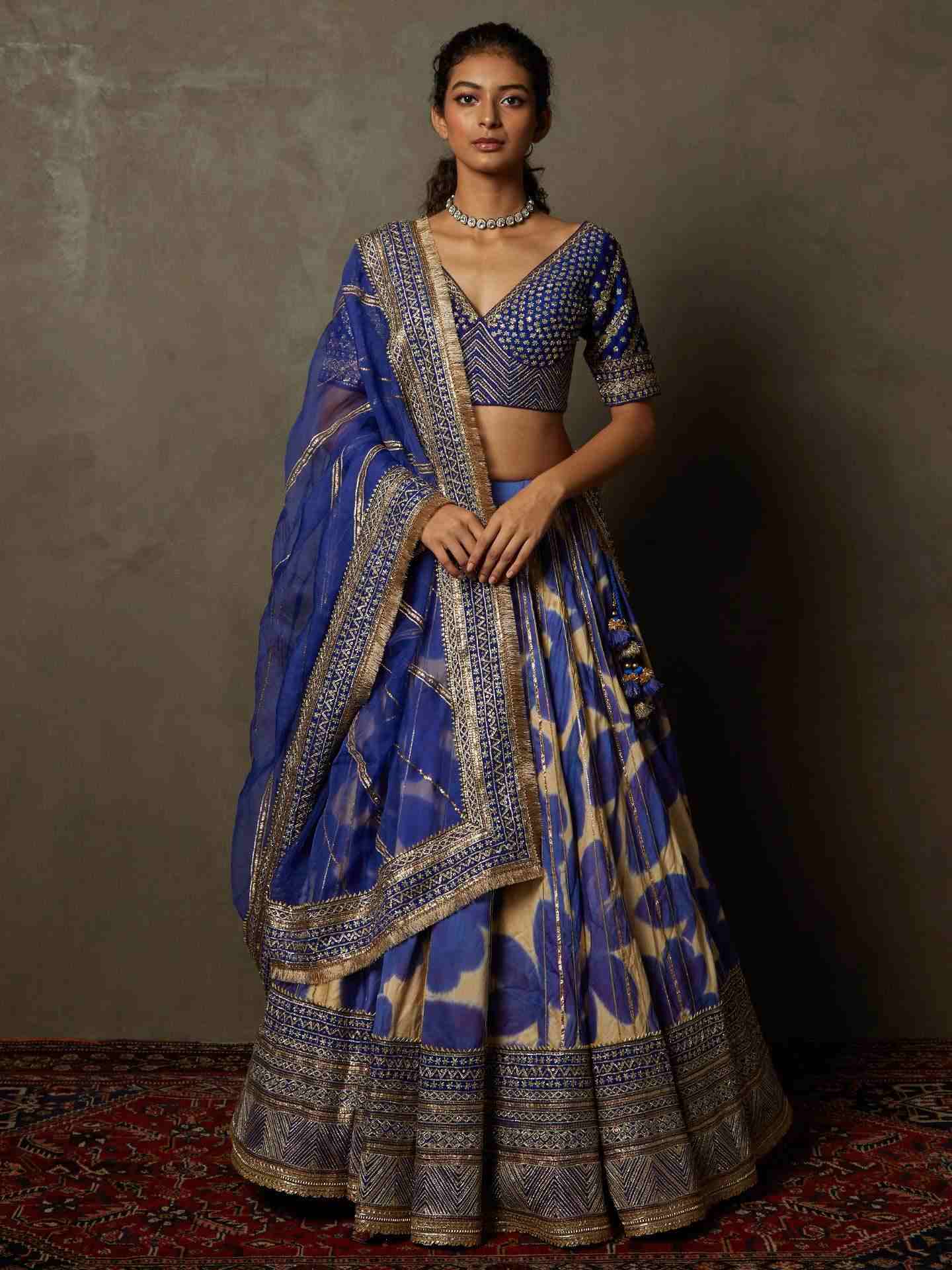 Purple & Ivory Delphi Lehenga Set