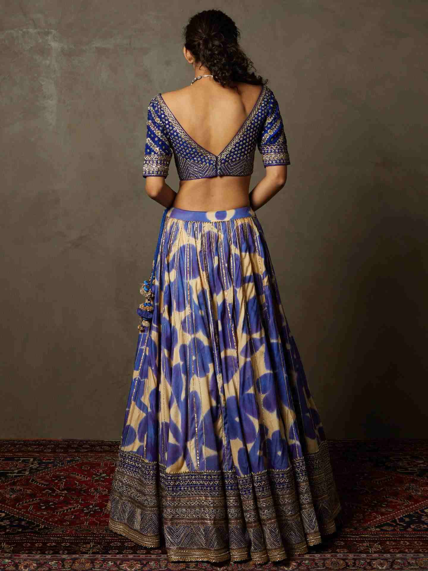 Purple & Ivory Delphi Lehenga Set