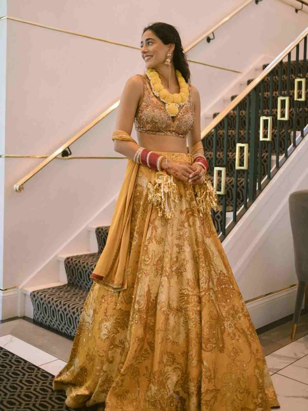 Yellow Ochre Kylie Lehenga Set
