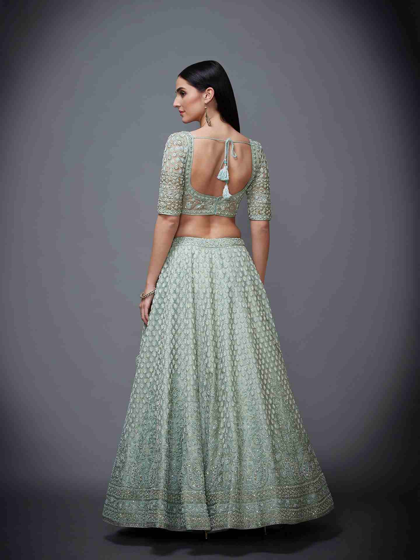 Aqua Pearl Lehenga Set