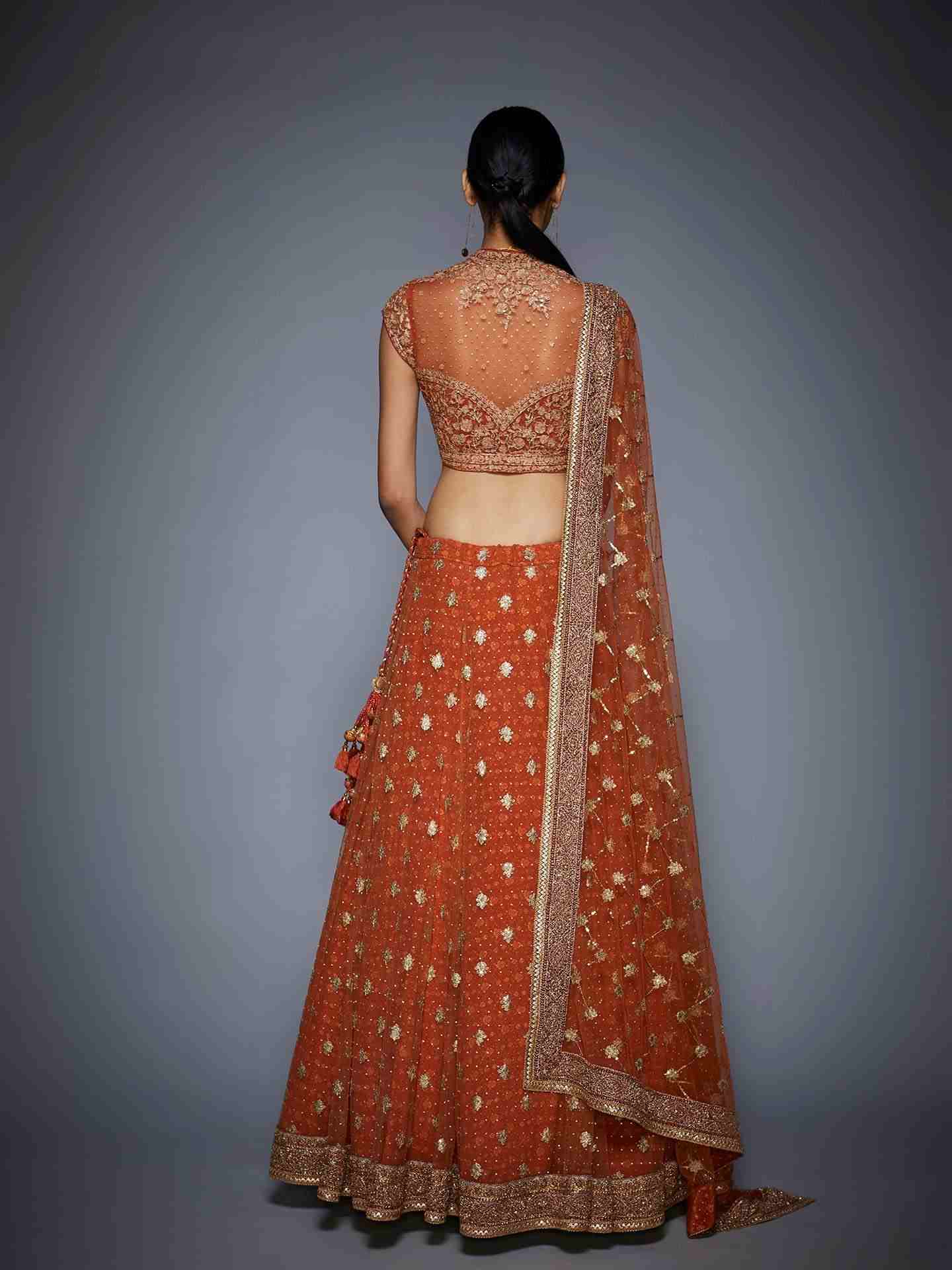 Rust & Gold Lara Lehenga Set