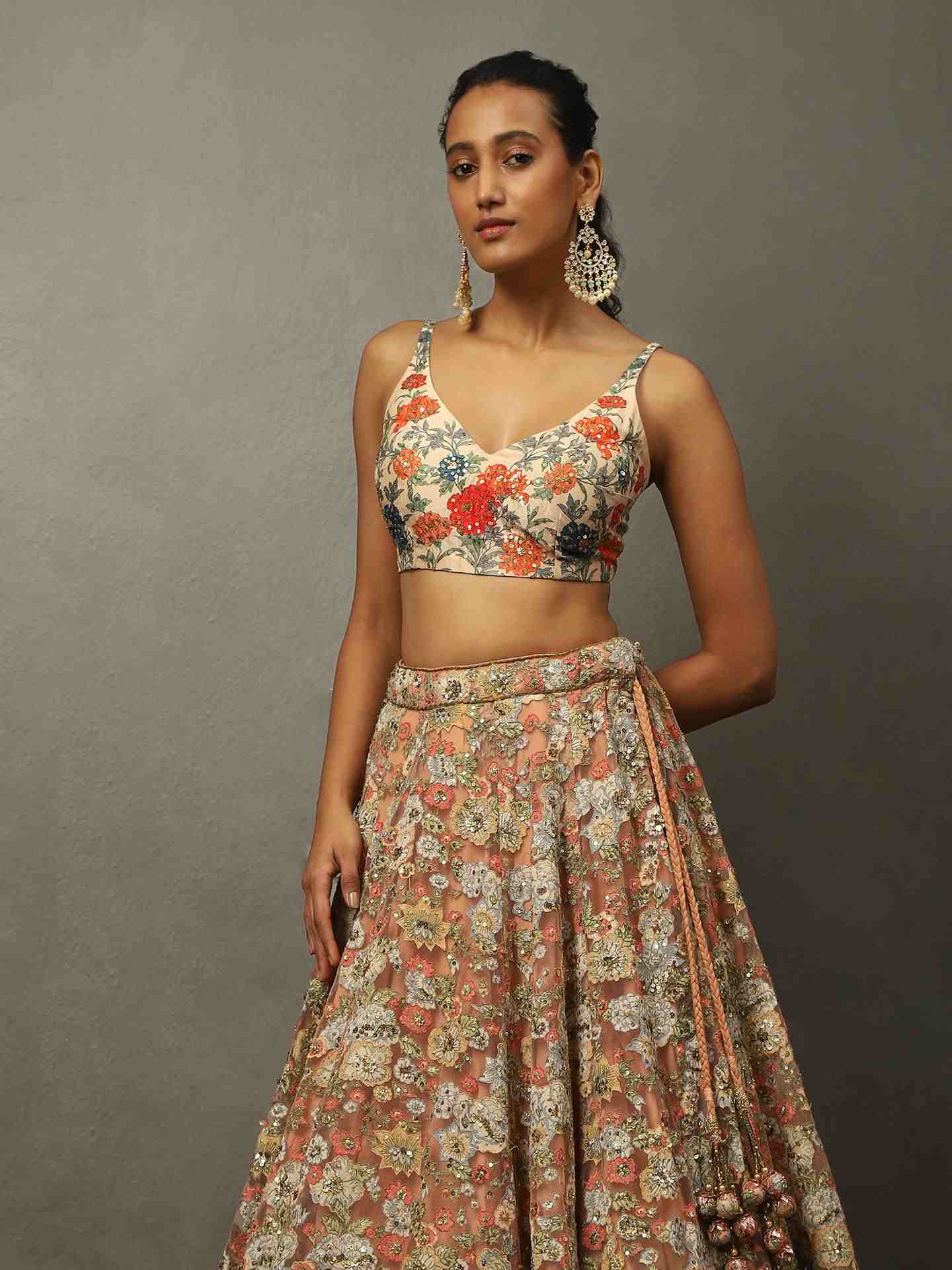 Light Pink Aster Lehenga Set