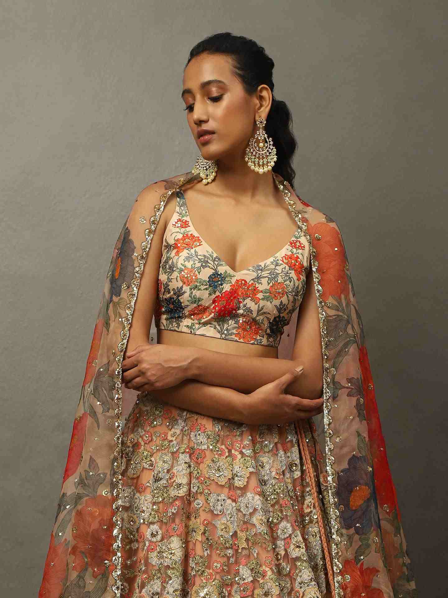 Light Pink Aster Lehenga Set