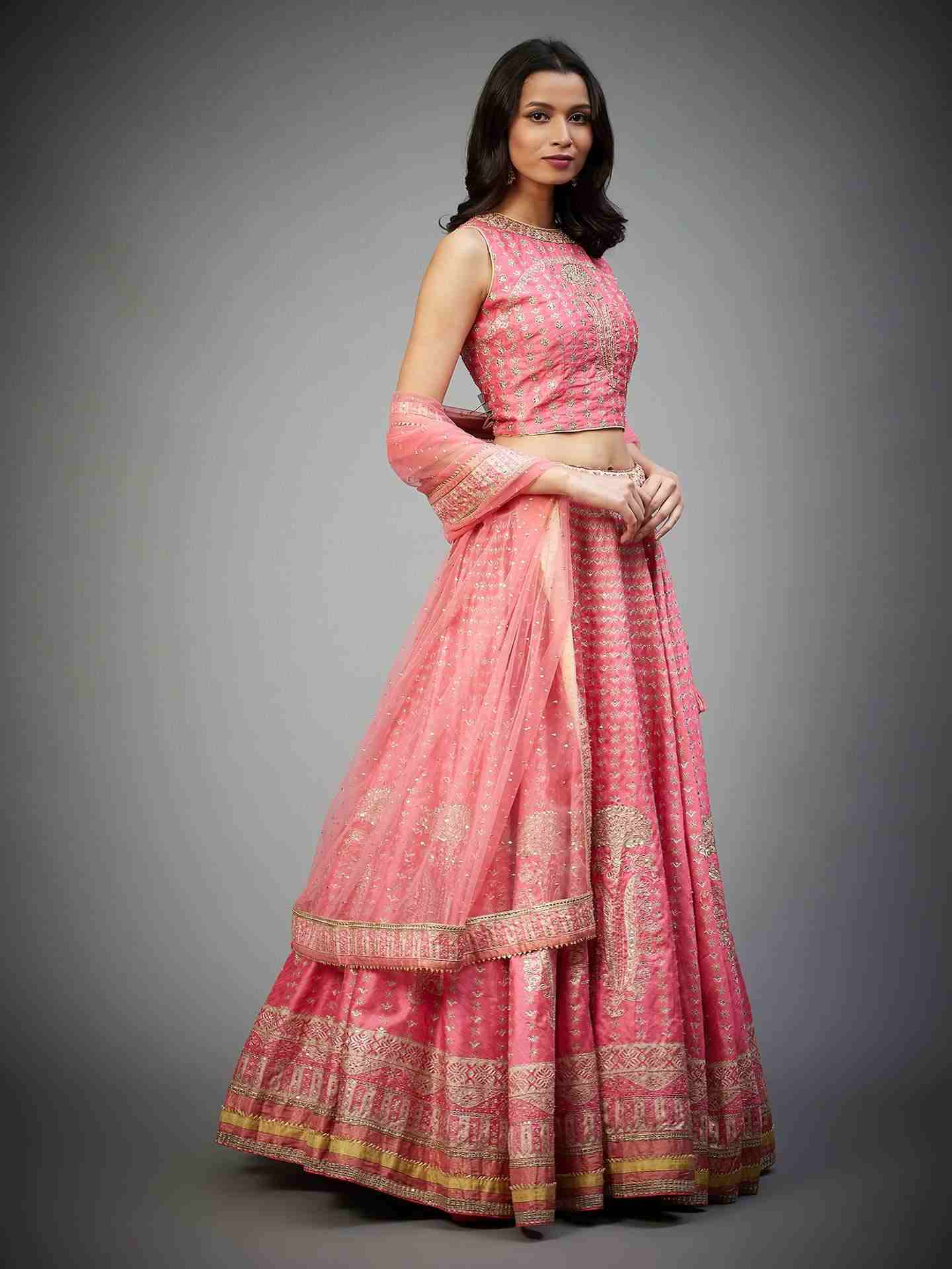 Pink Sarvada Lehenga Set