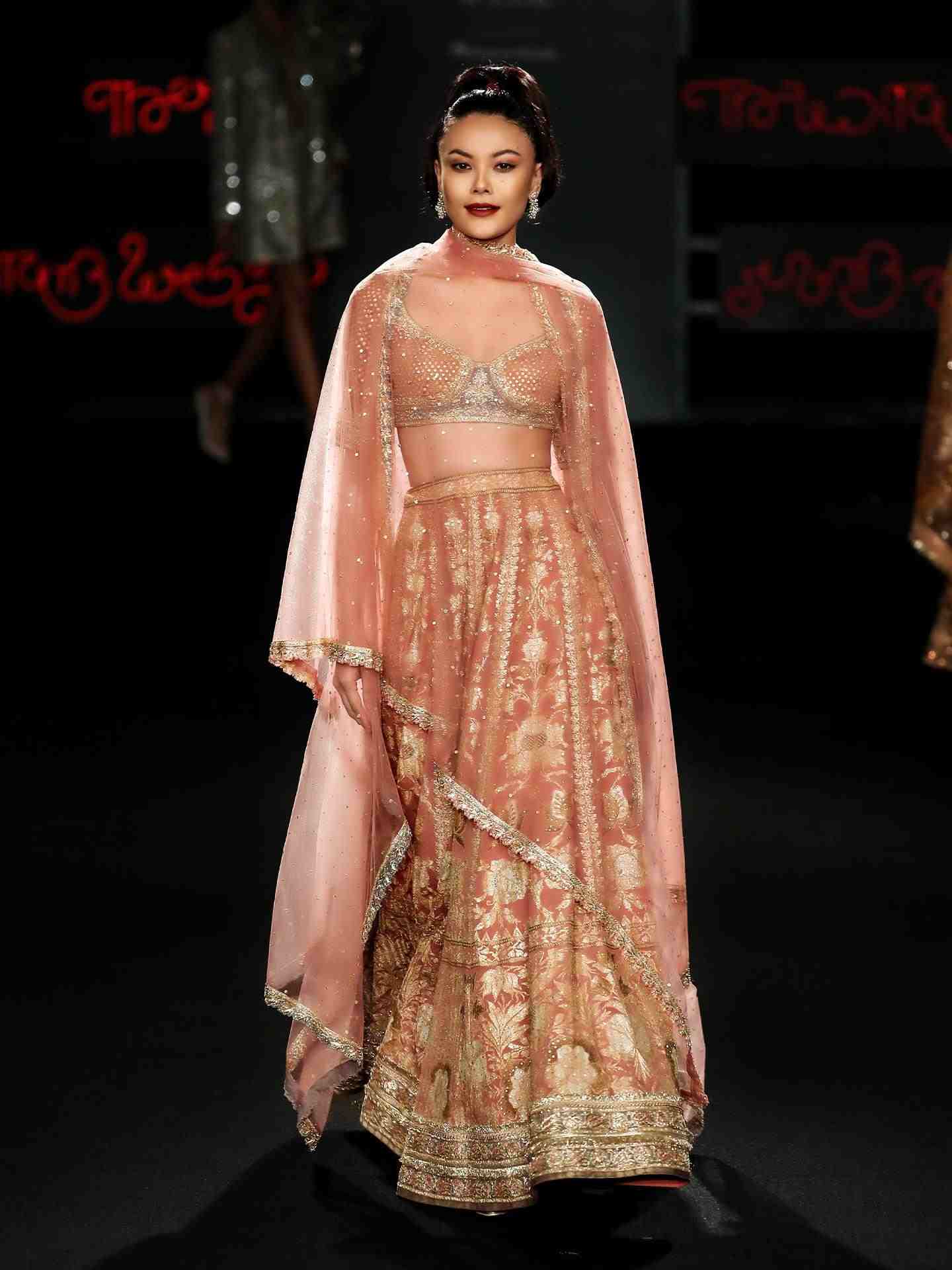 Pastel Pink Vara Lehanga Set