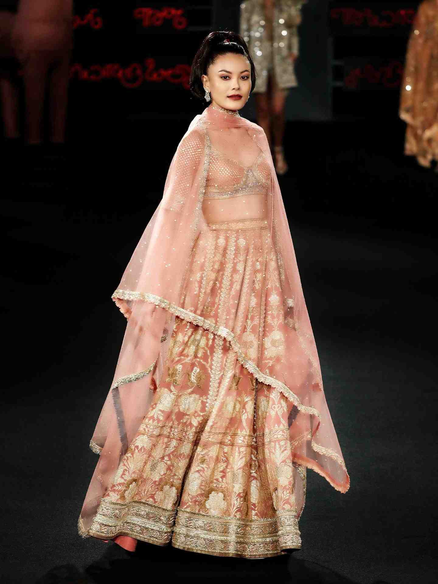 Pastel Pink Vara Lehanga Set