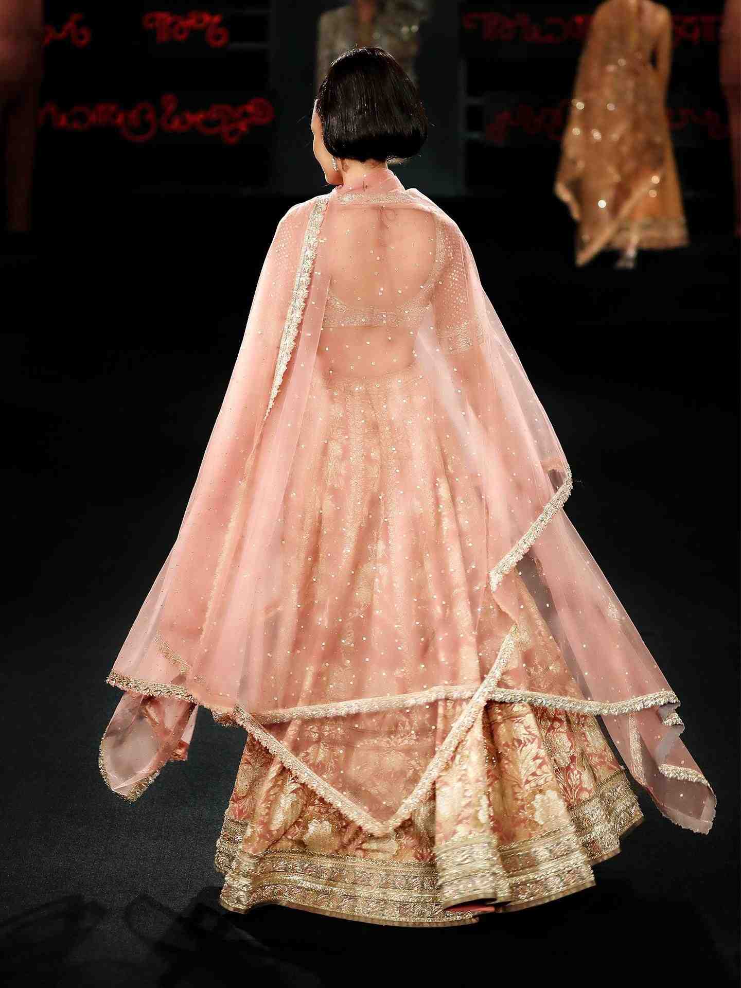 Pastel Pink Vara Lehanga Set