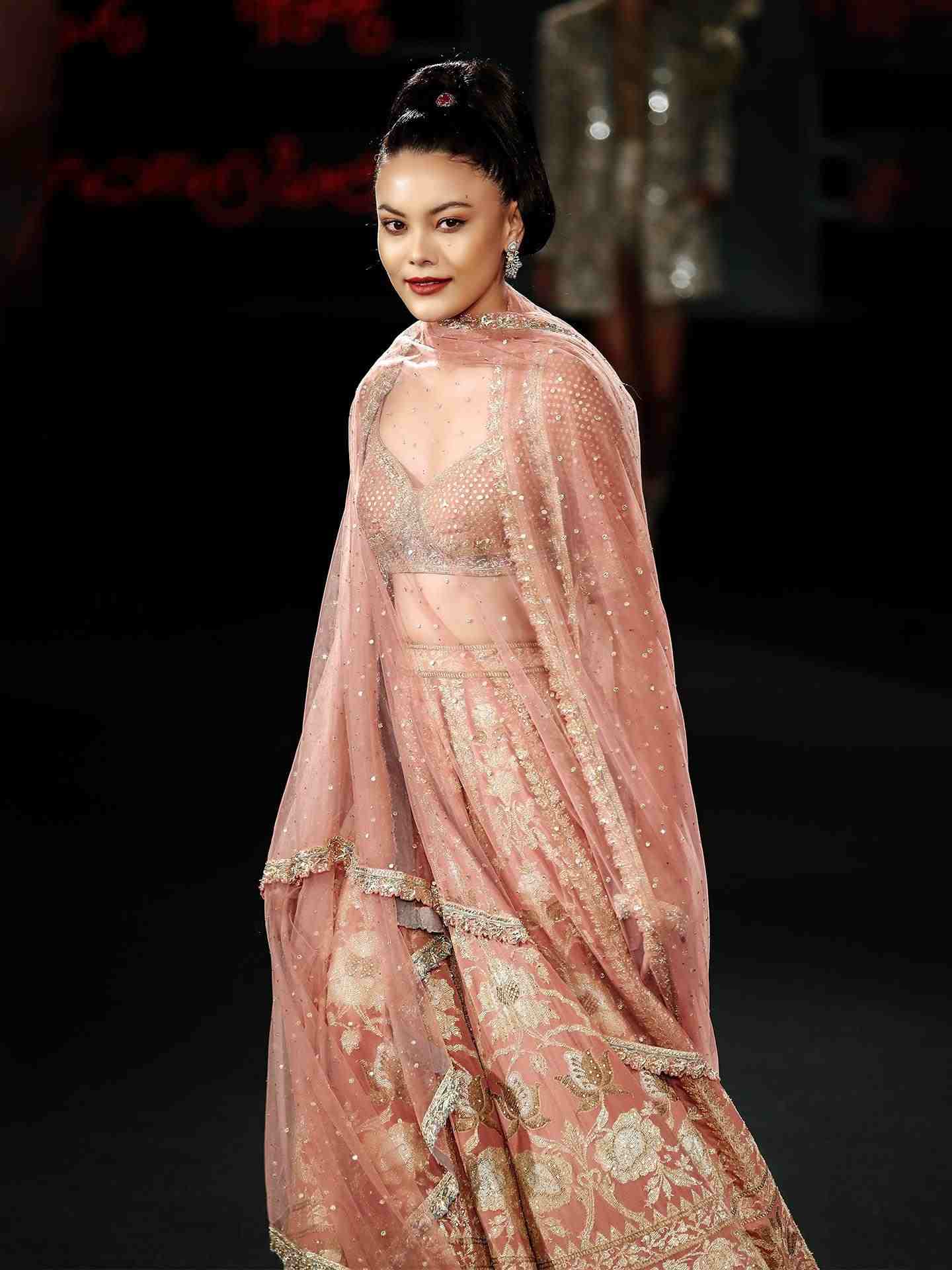 Pastel Pink Vara Lehanga Set