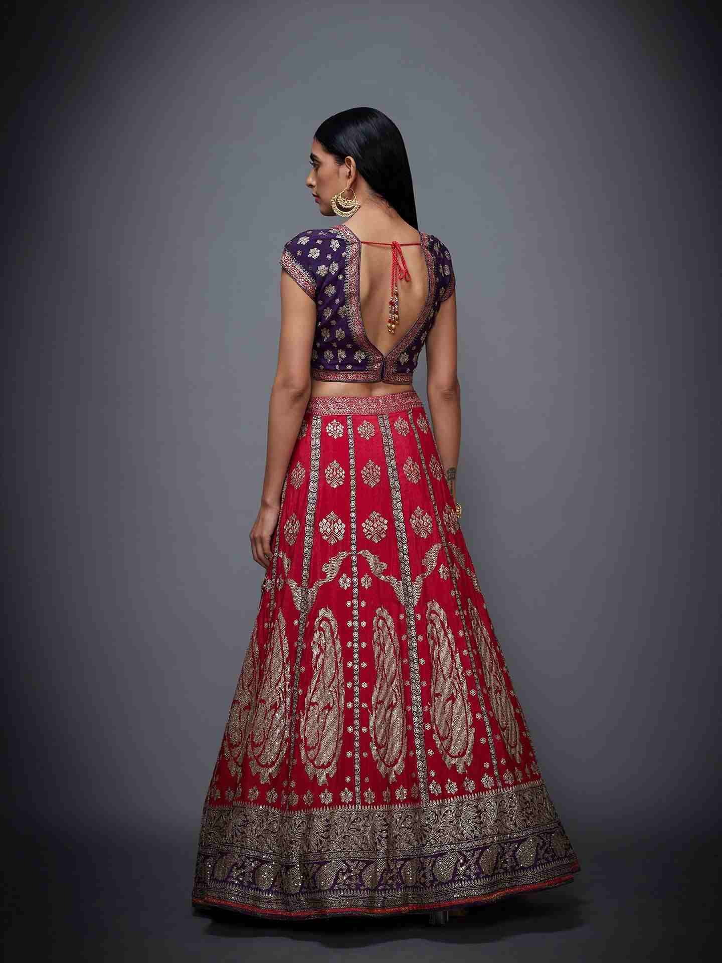 Pink & Purple Parampara Ari Lehenga Set