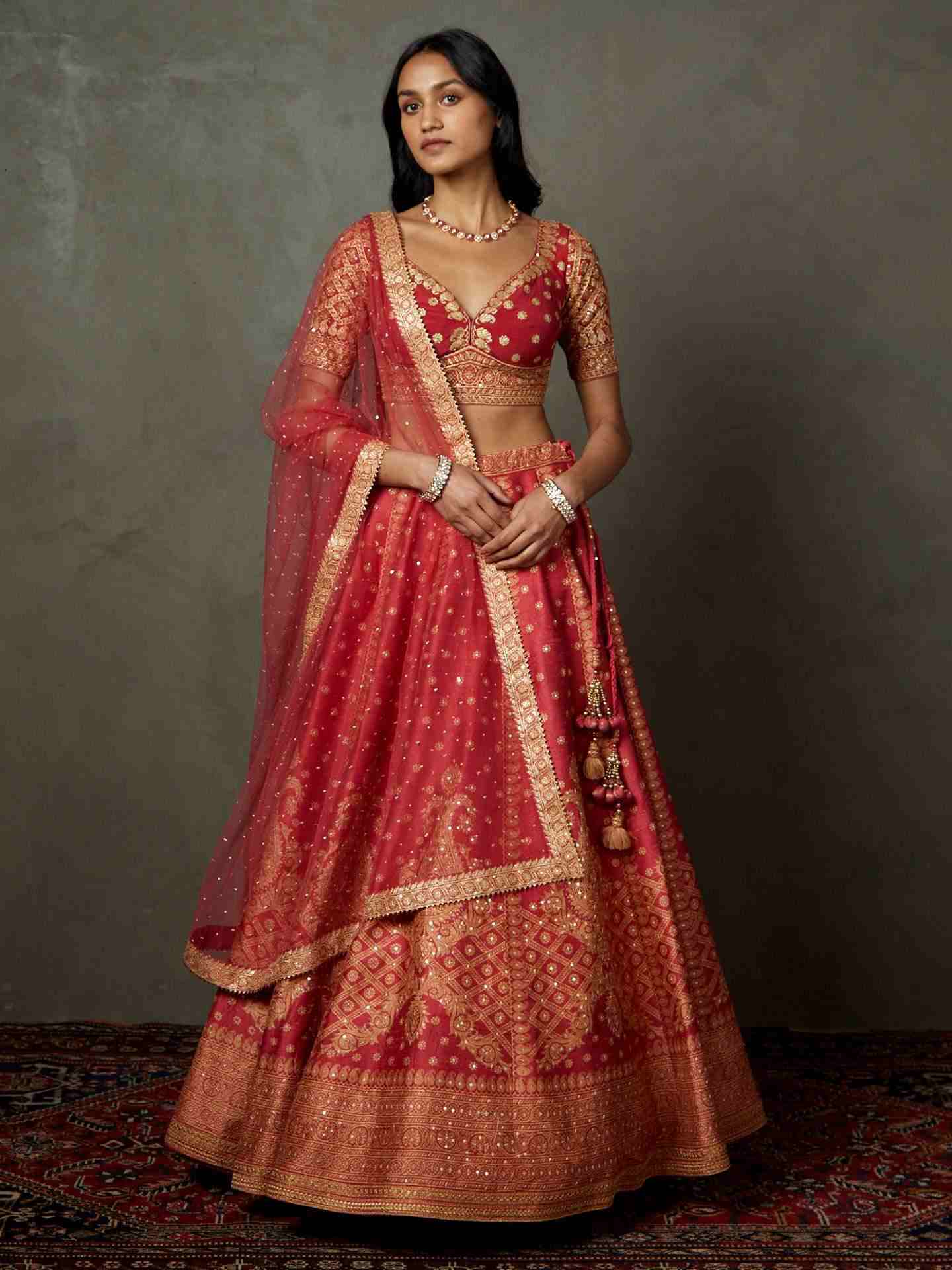 Cranberry Pink Ashvika Lehenga Set