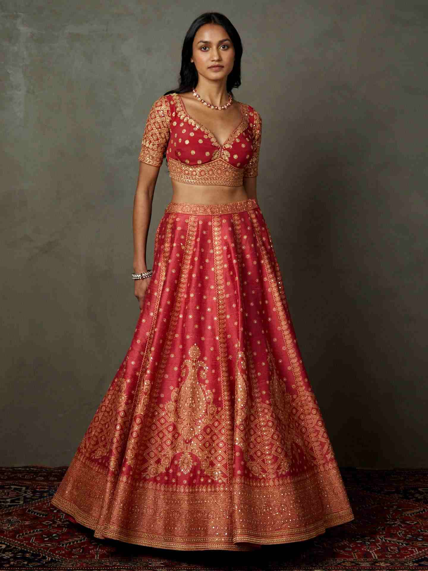 Cranberry Pink Ashvika Lehenga Set