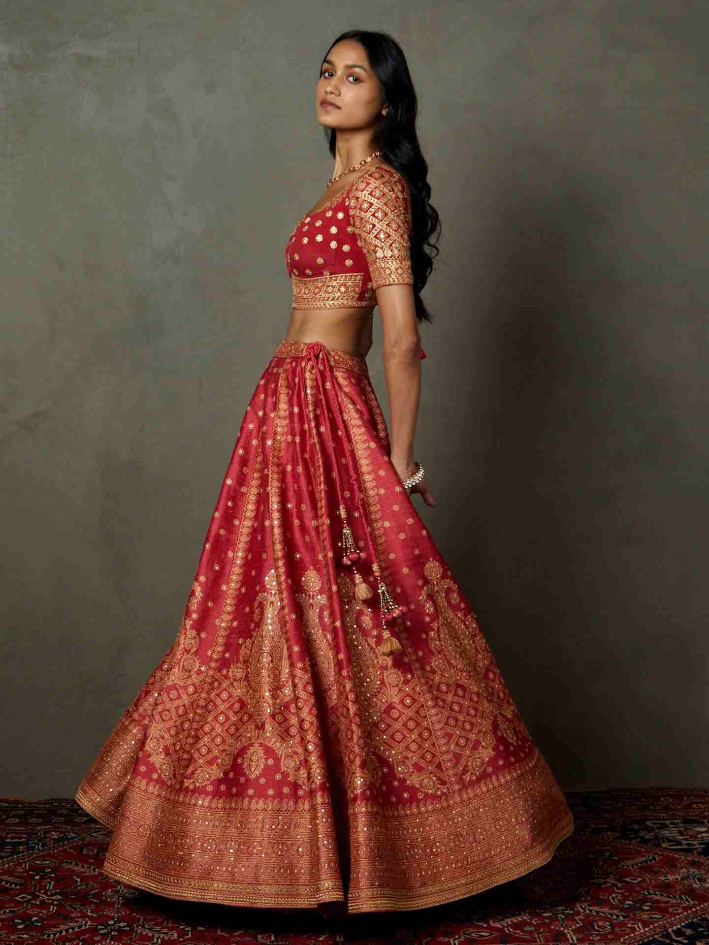 Cranberry Pink Ashvika Lehenga Set