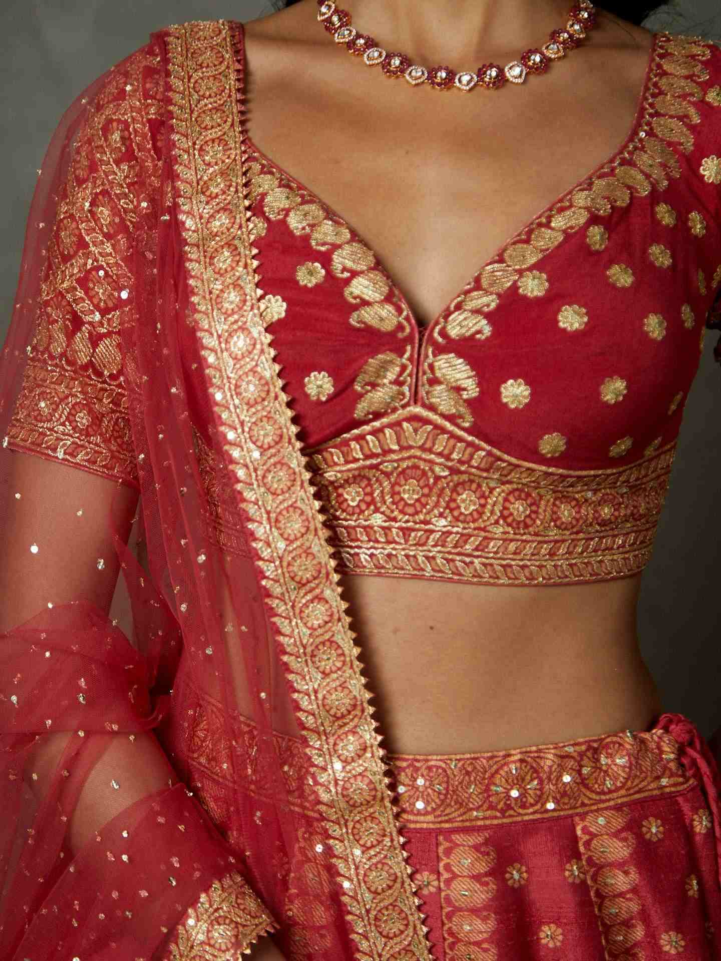 Cranberry Pink Ashvika Lehenga Set