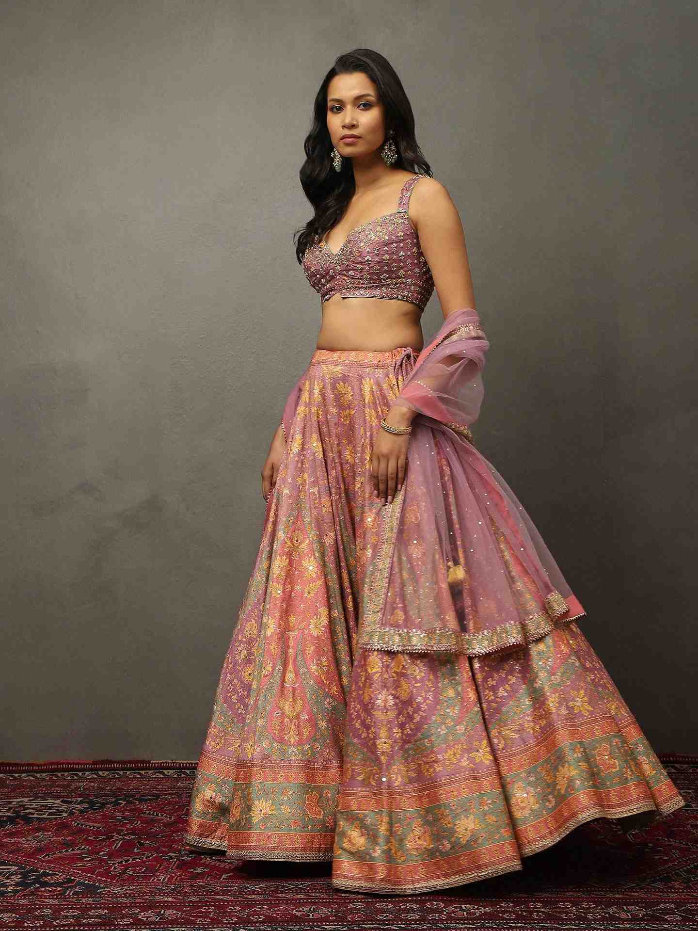 Pink Sreshtha Lehenga Set