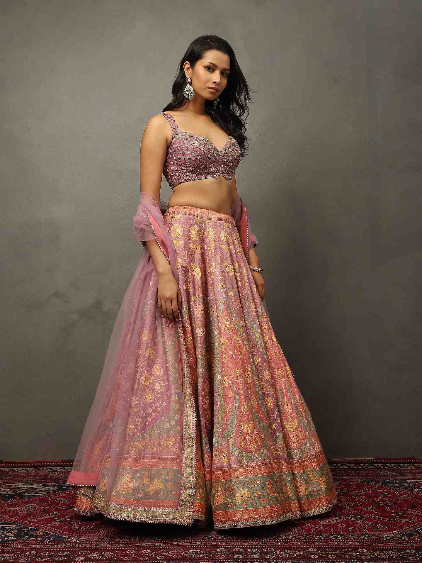 Pink Sreshtha Lehenga Set