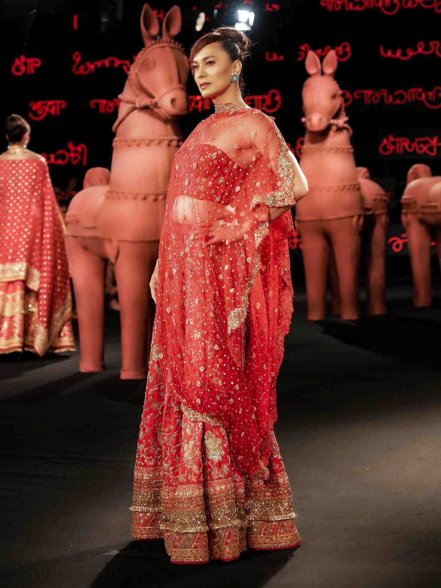 Red Avishikta Lehanga Set