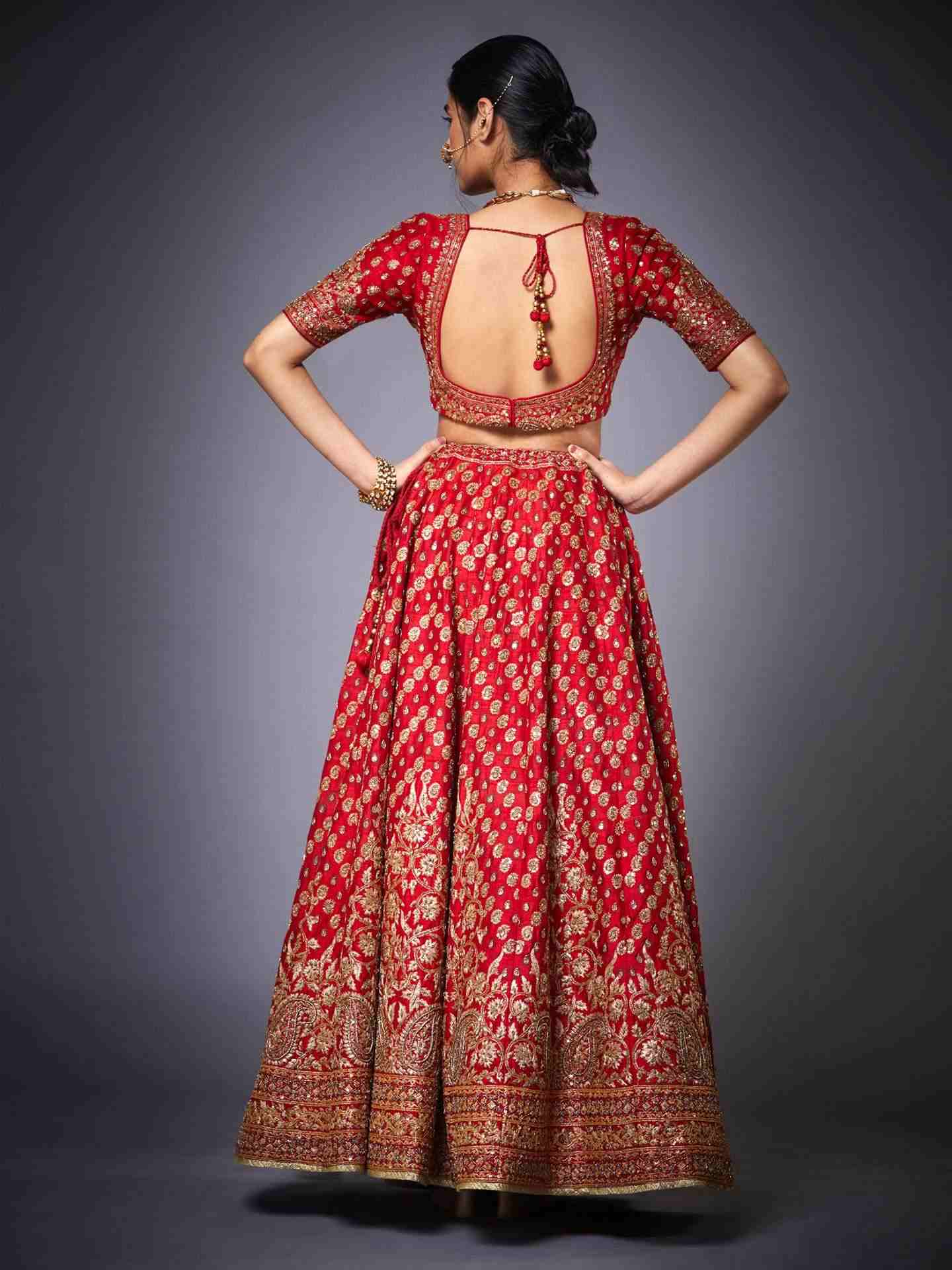 Red Sana Lehenga Set