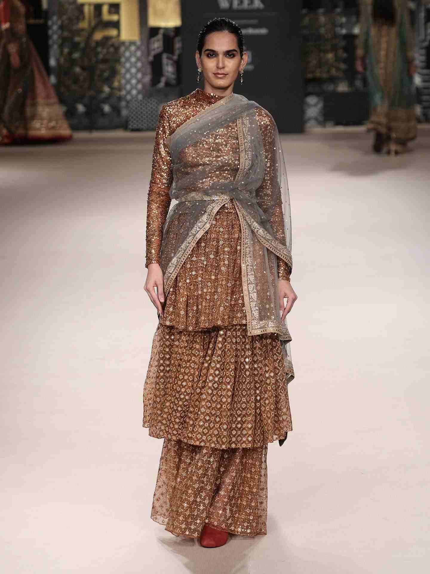 Black & Multi Bindiya Lehenga Set