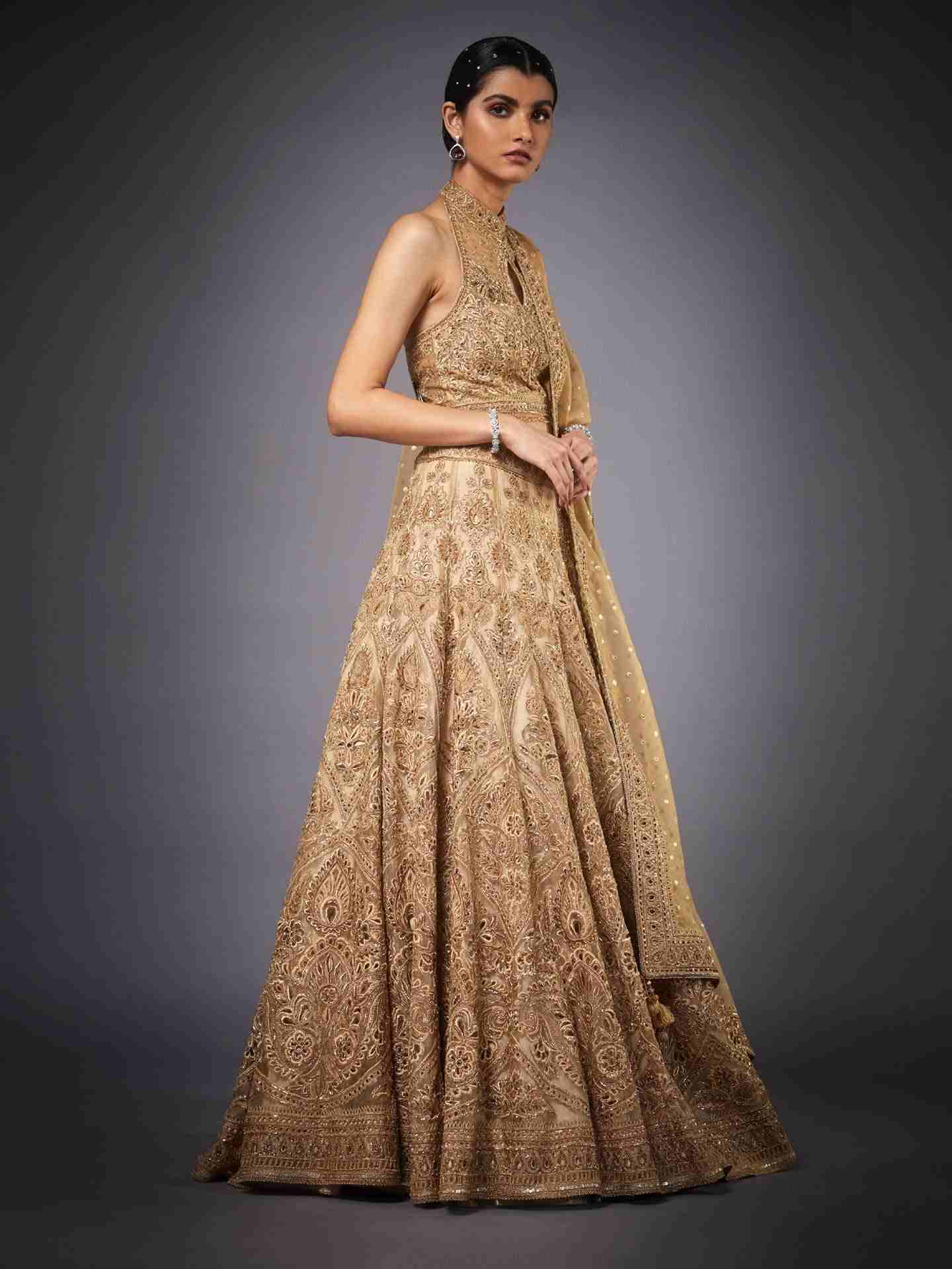 Gold Gazella Lehenga Set