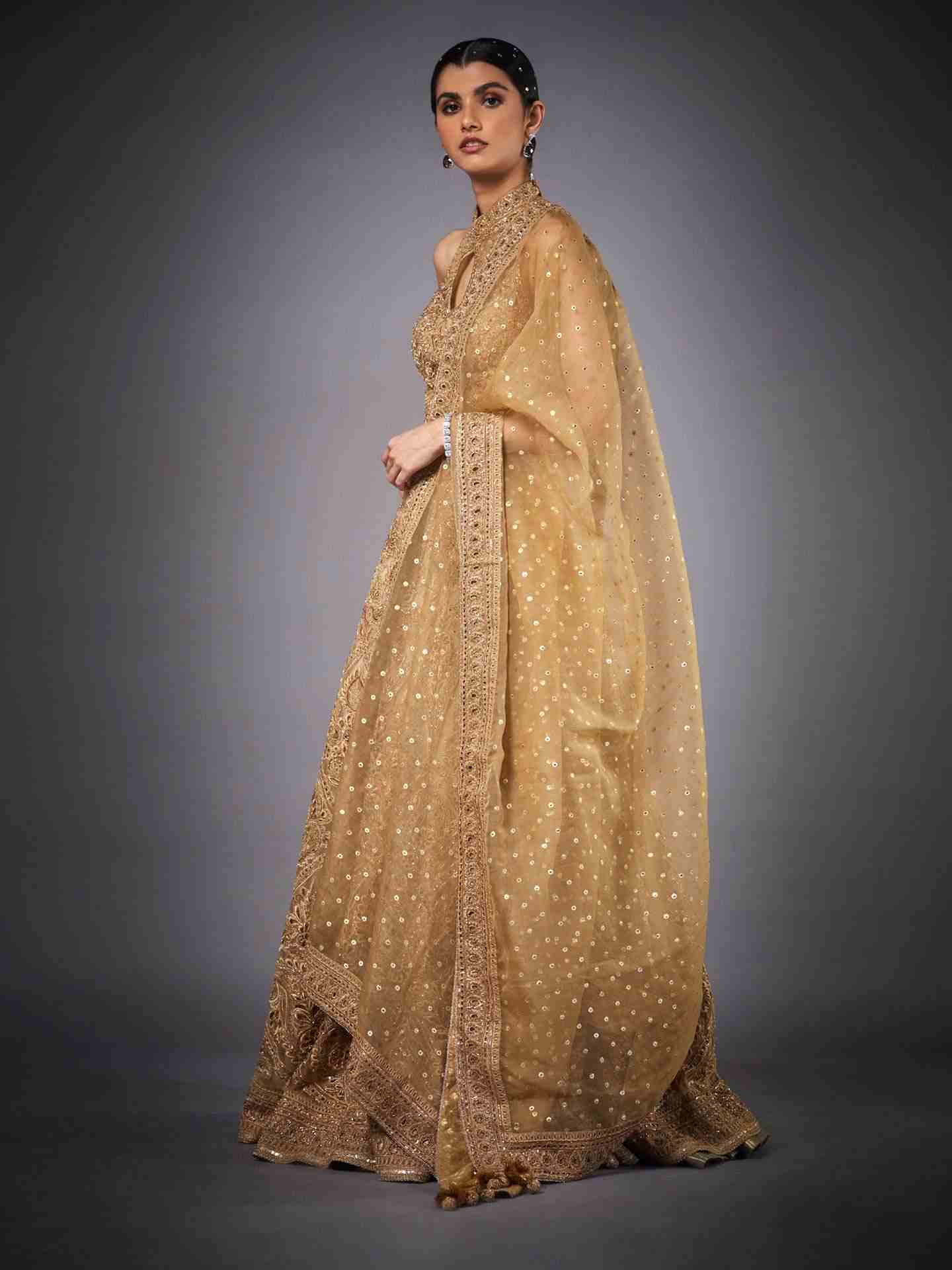 Gold Gazella Lehenga Set