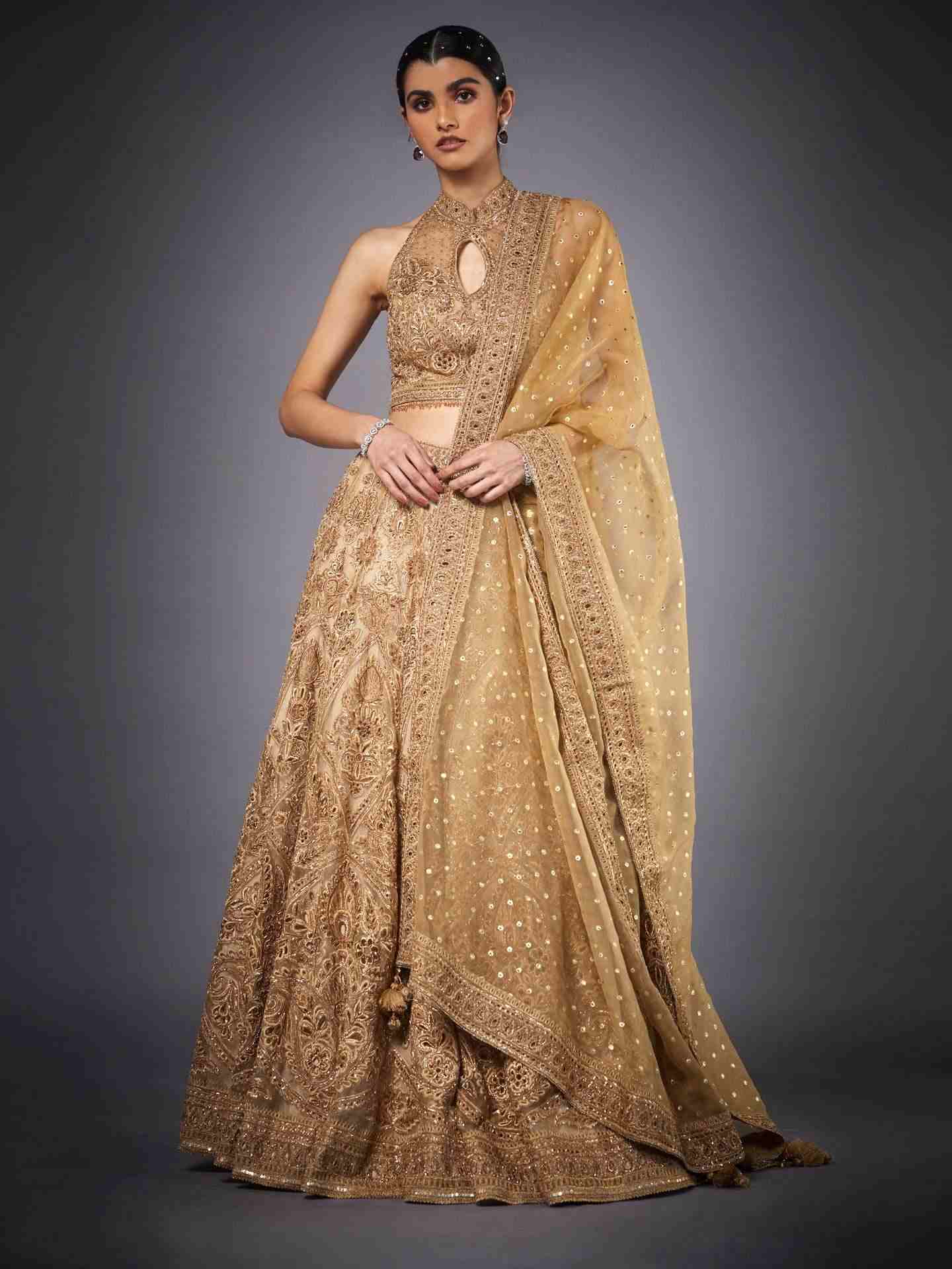 Gold Gazella Lehenga Set