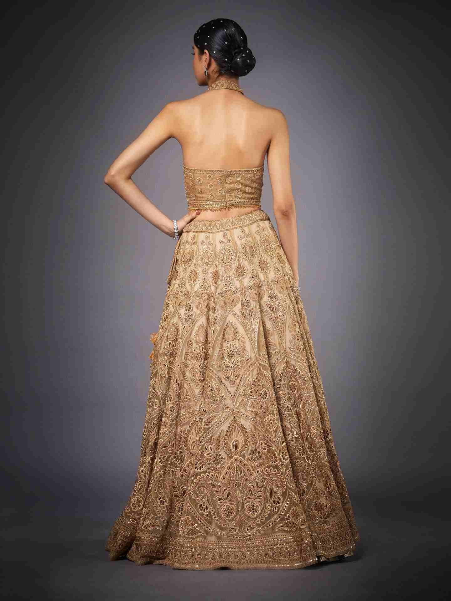 Gold Gazella Lehenga Set