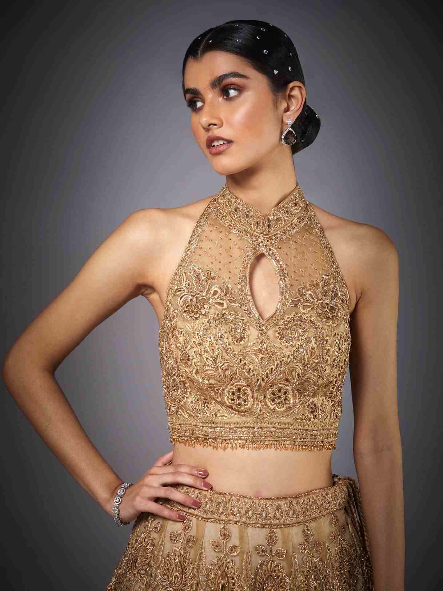 Gold Gazella Lehenga Set