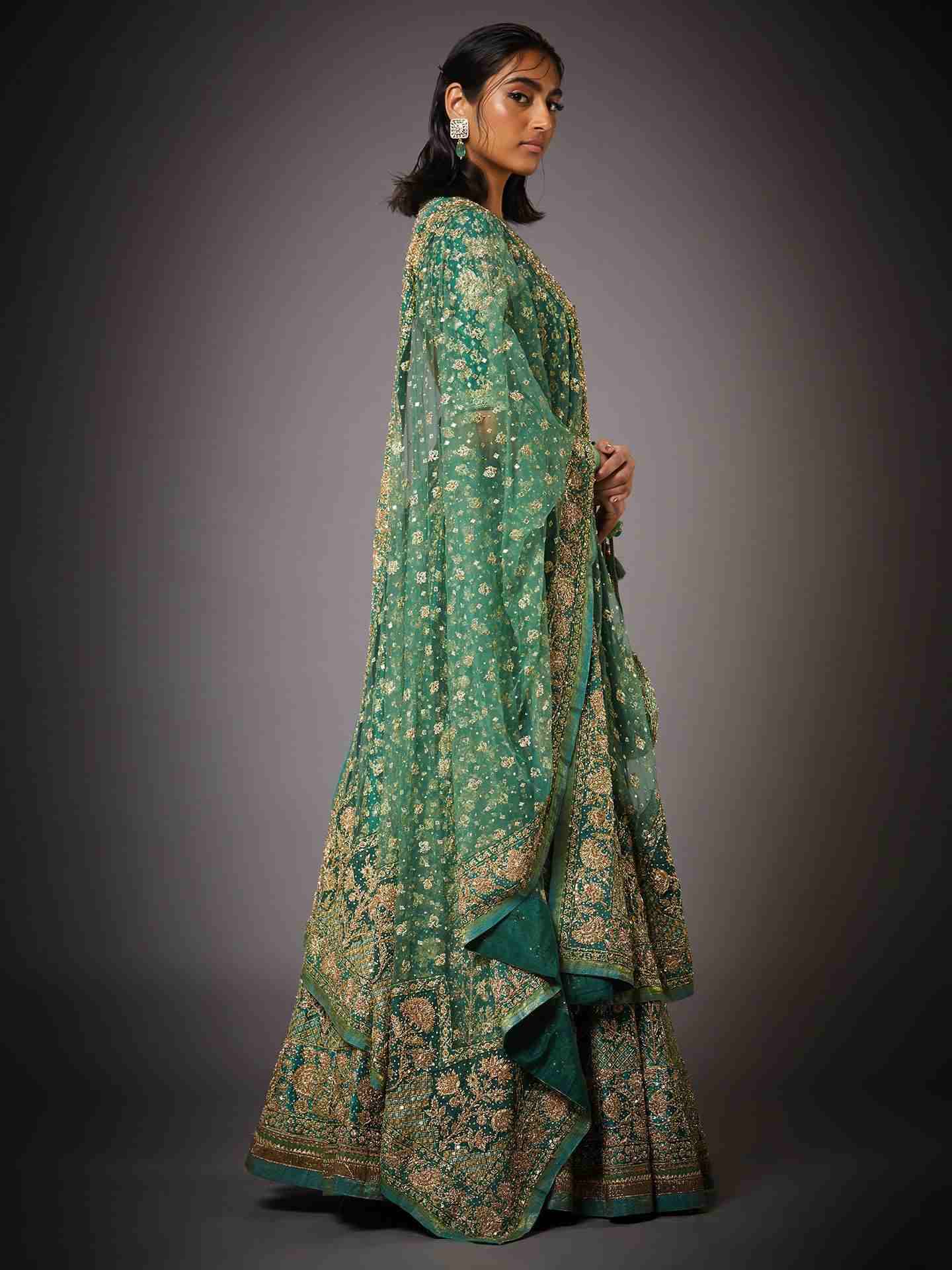 Khaki Green Jaya Lehenga Set