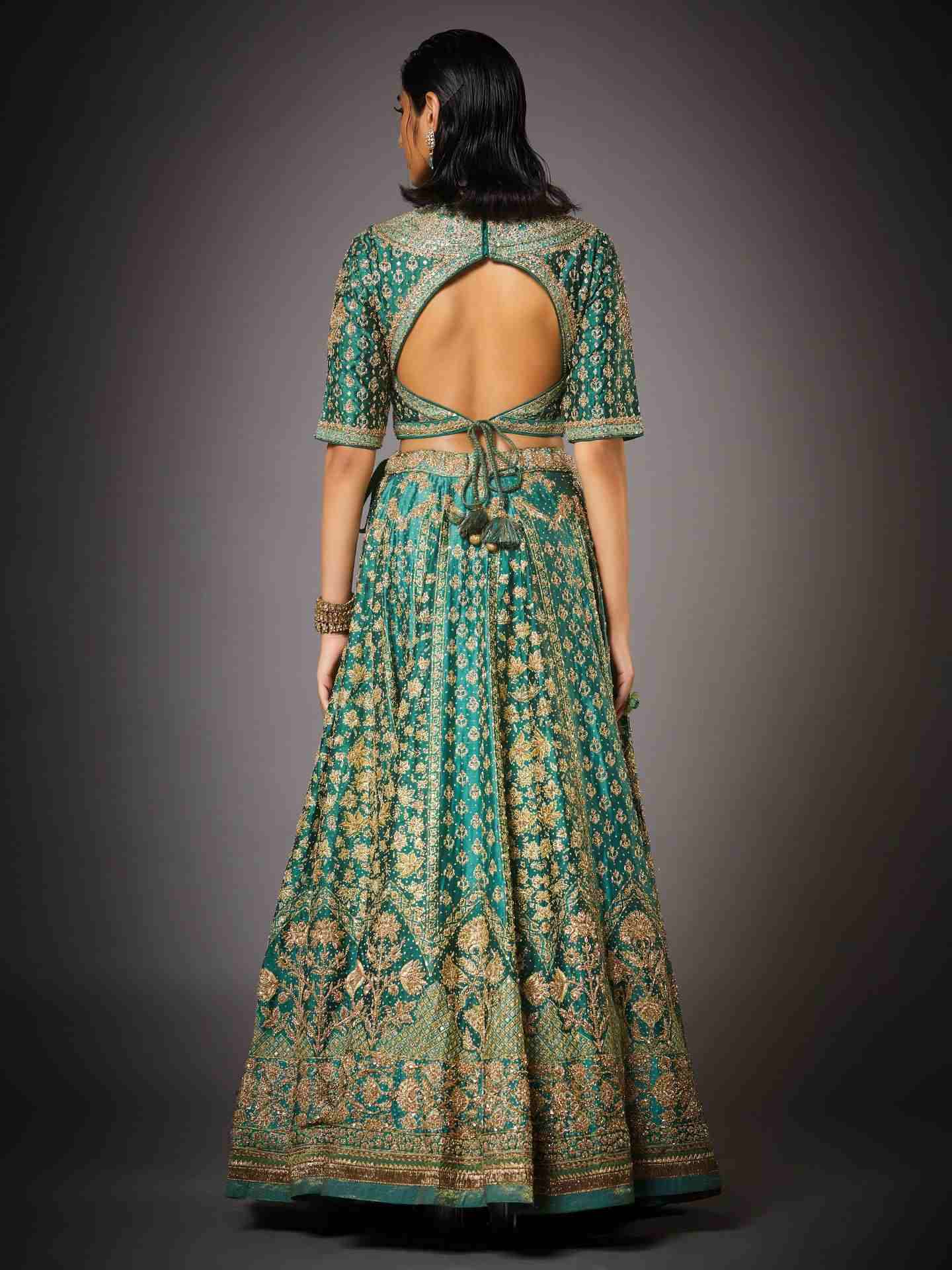 Khaki Green Jaya Lehenga Set