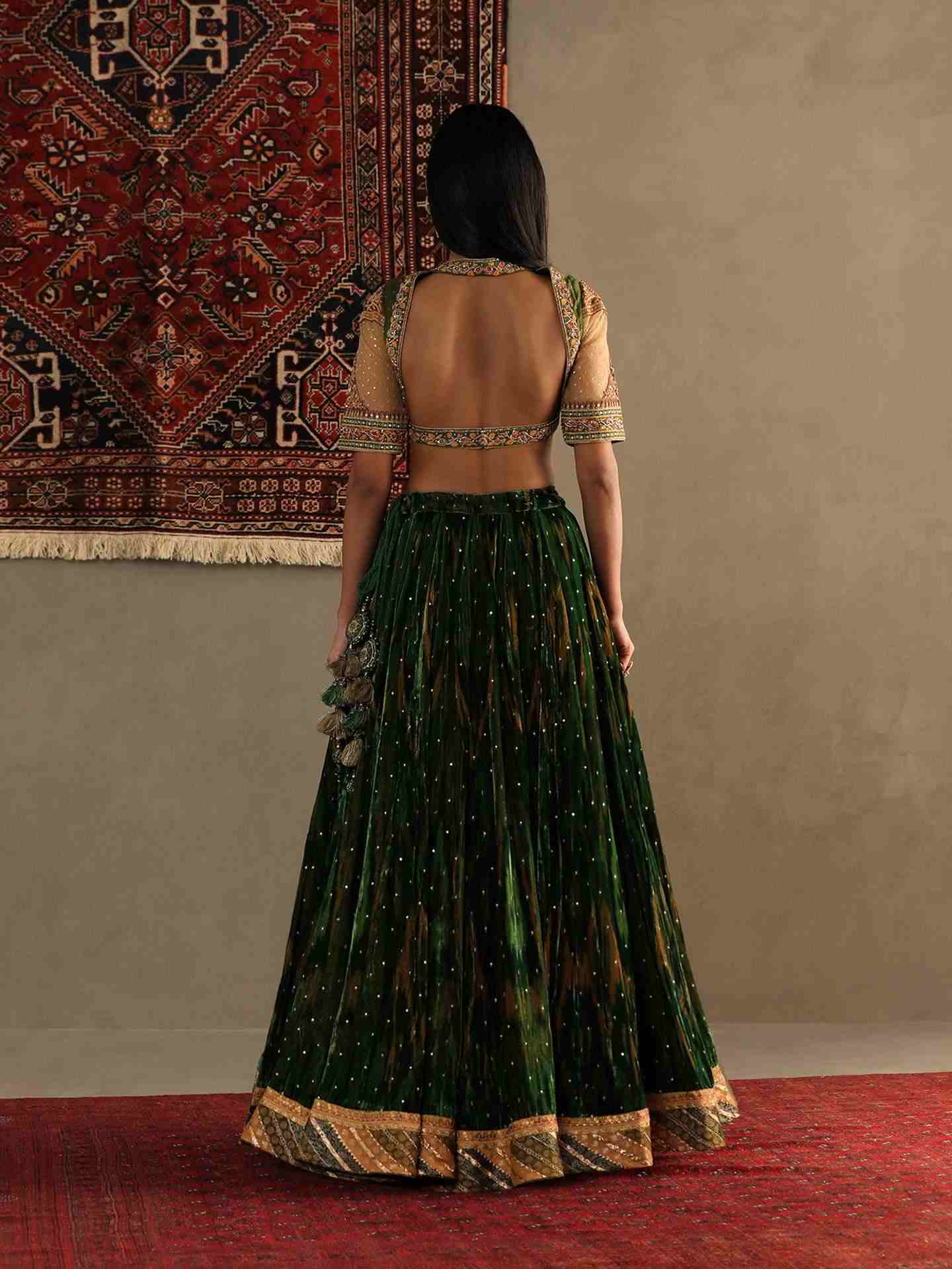 Jewel Green Inika Lehenga Set
