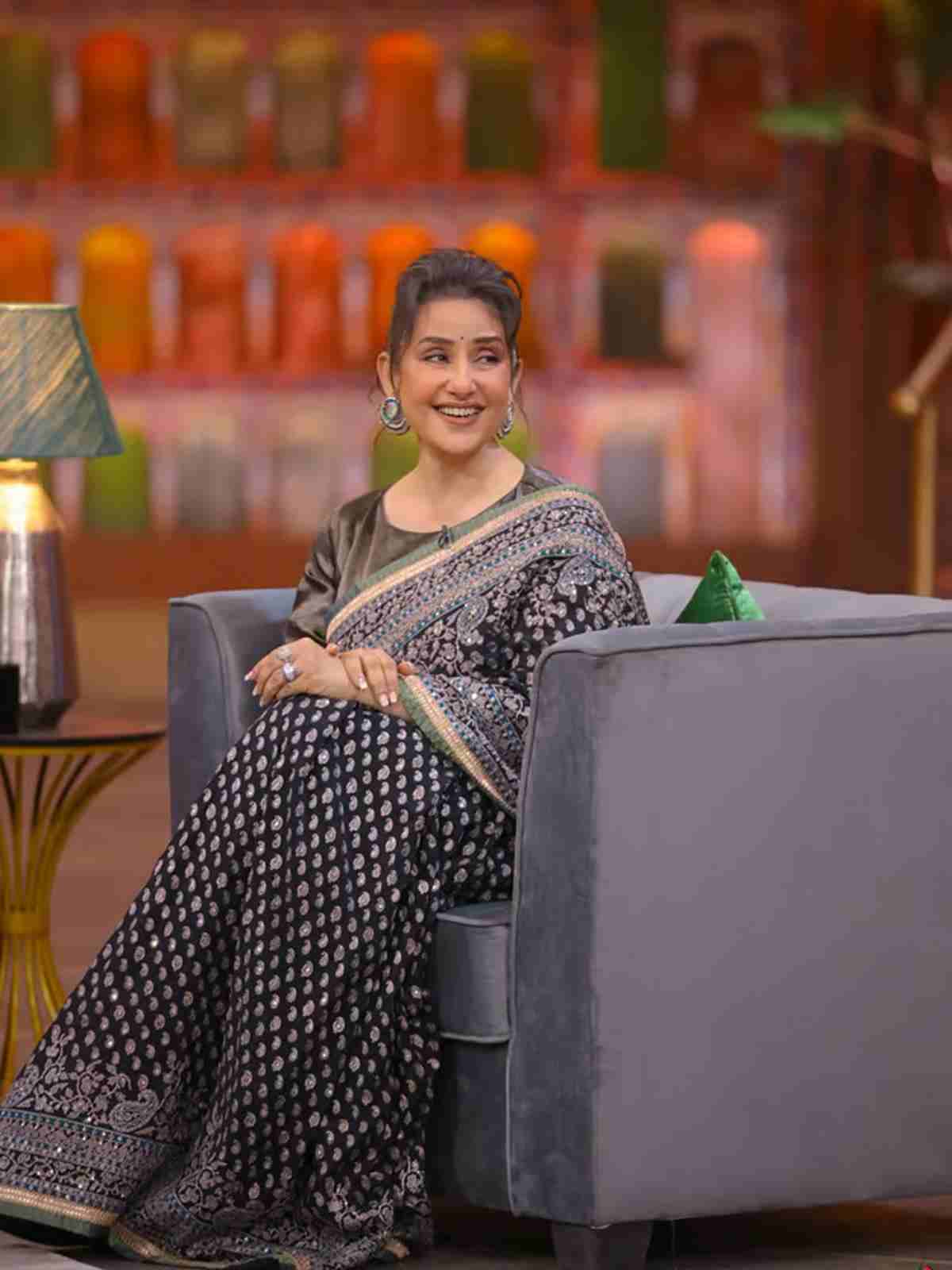 Black Sana Ari Saree With Unstitched Blouse