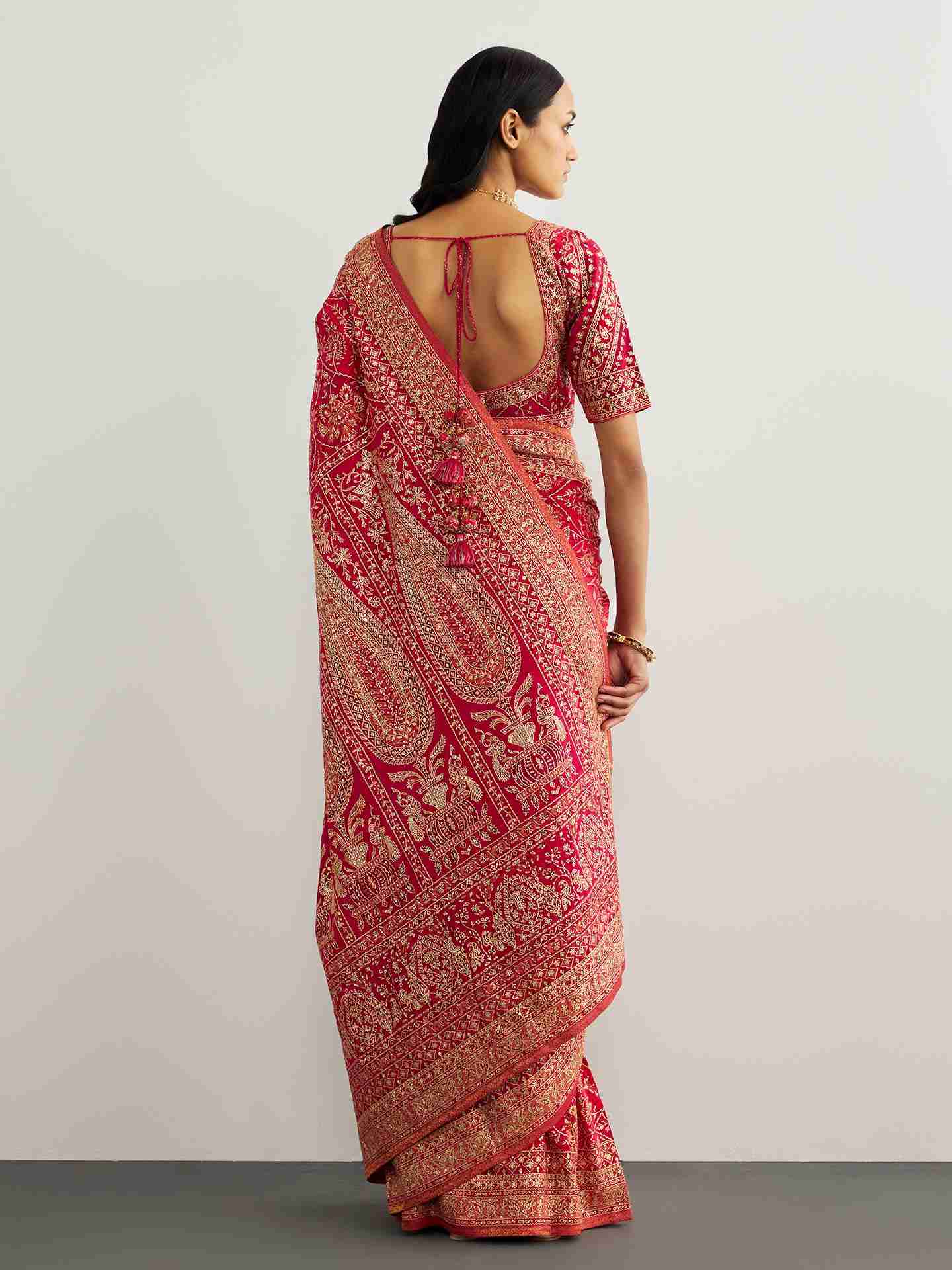 Fuchsia Kulah Saree
